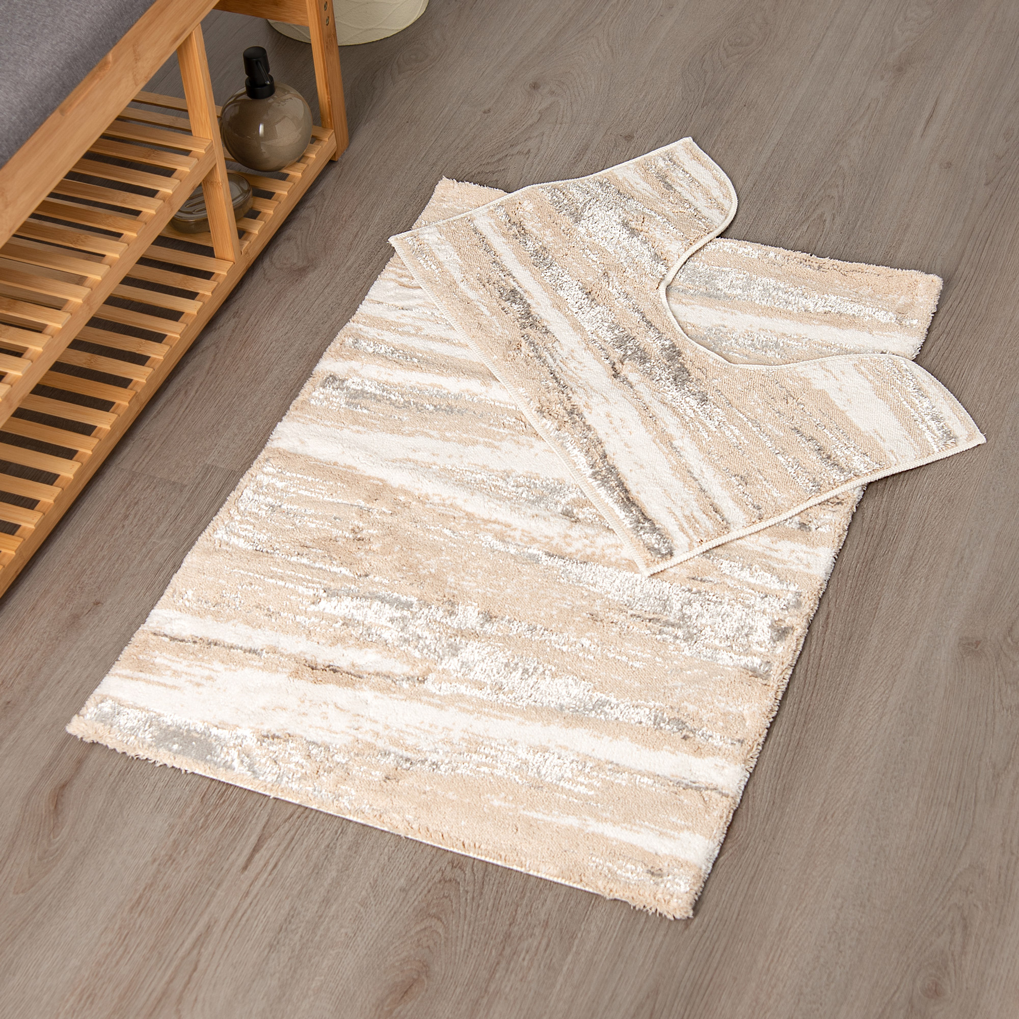 

Beige bathmat set 2 pcs