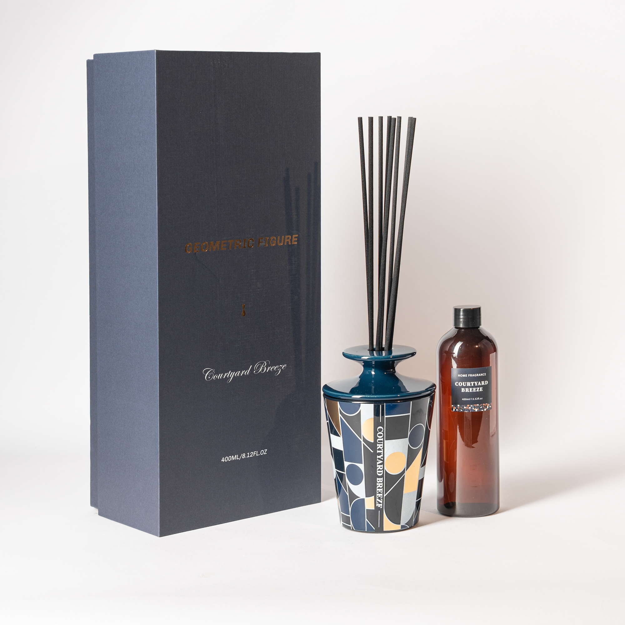 

Courtyard breeze diffuser with fiber sticks 400 ml