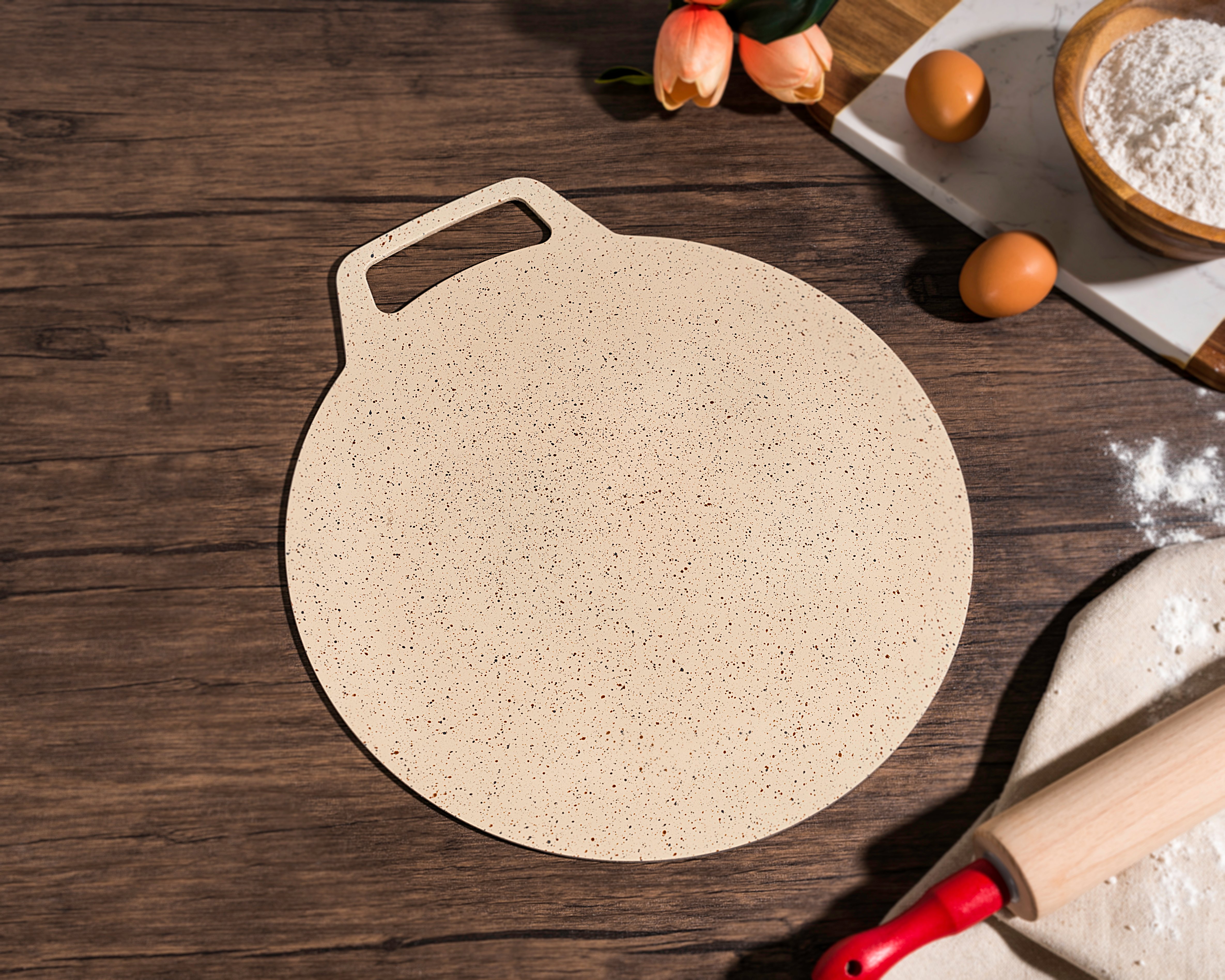 

Alberto Non Stick Forged Aluminum Crepe Pan Cream Color