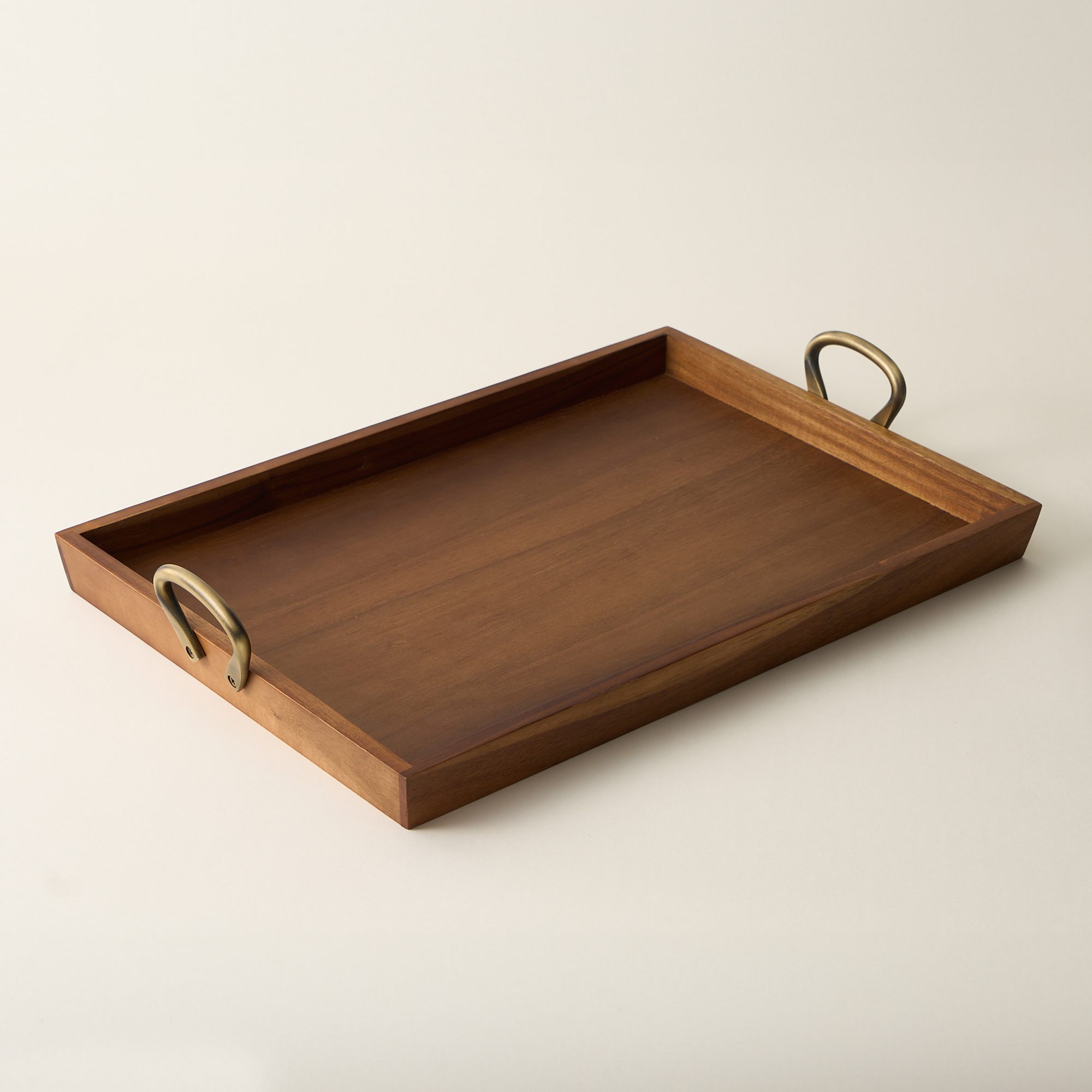 

Dallaty rectangular wood tray with handel 54.3*35.6*8 cm