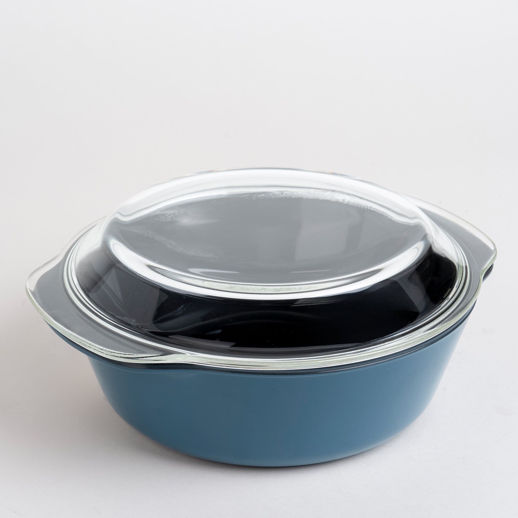 

Alberto glass dark blue casserole with lid 2l