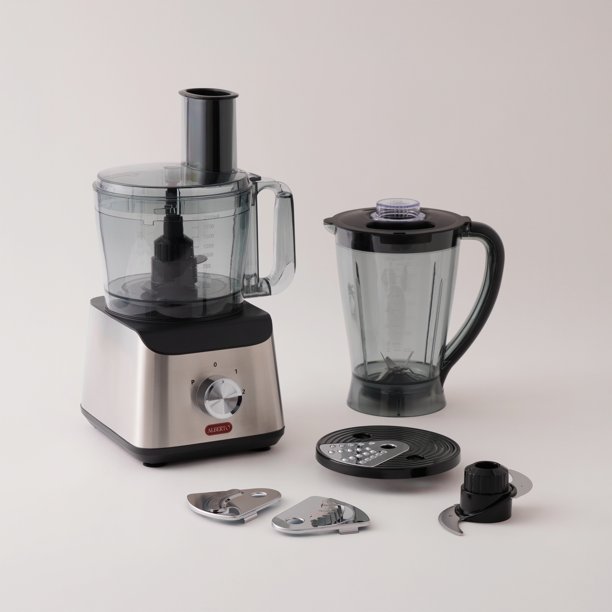 البرتو محضرة طعام ستانلس ستيل 2.5 لتر 800 واط