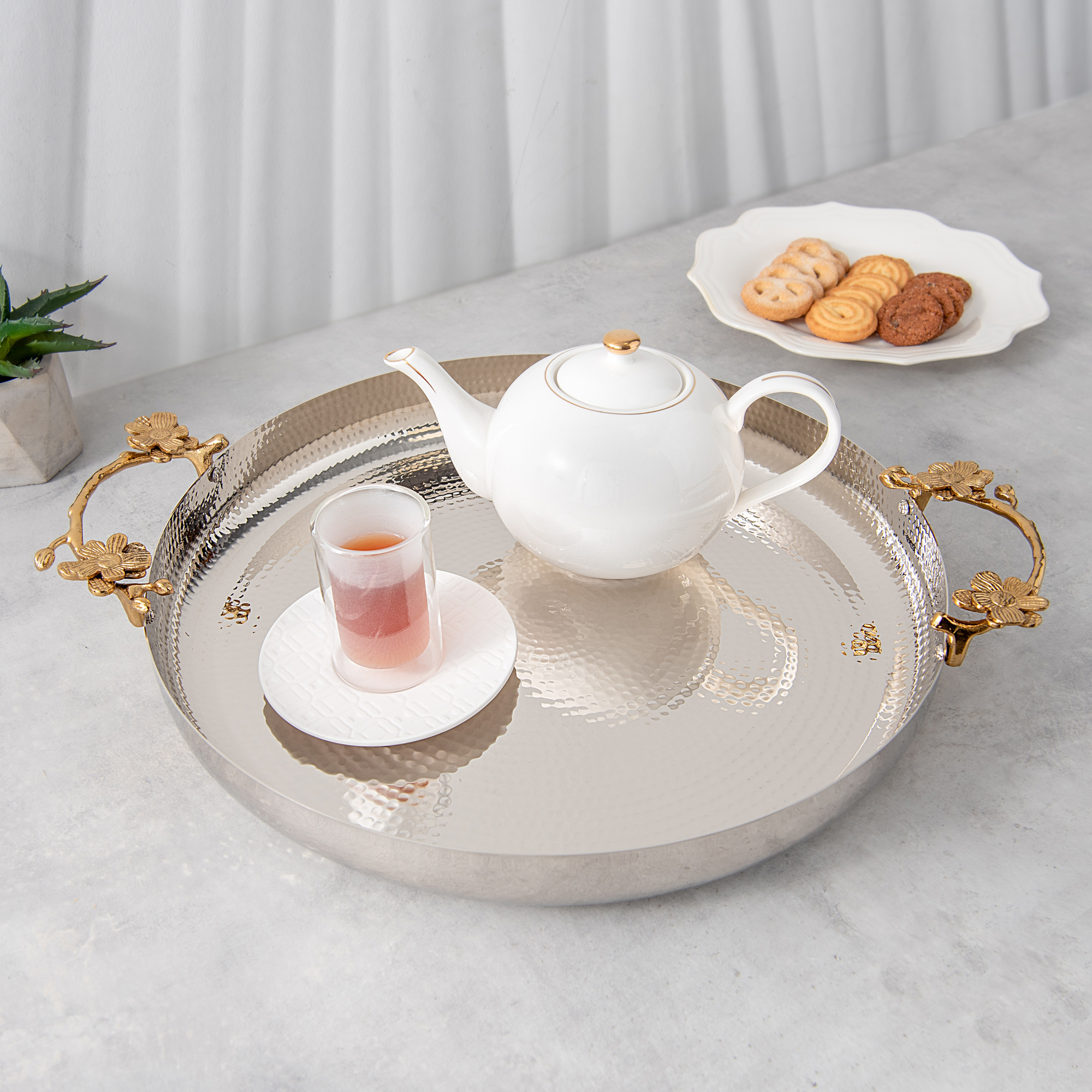 

1 Piece Steel Round Tray Harmony 40 cm