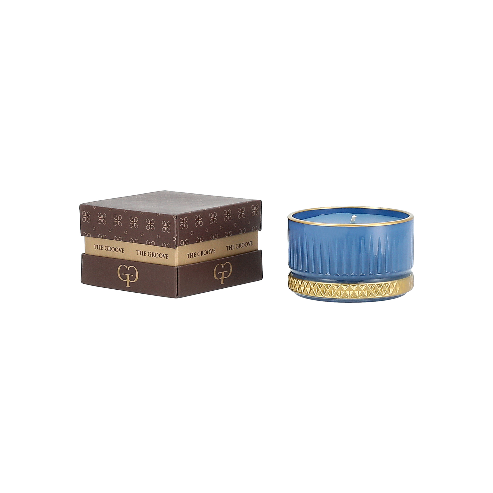 

Gloria gold candle 9*5.5 Cm Blue