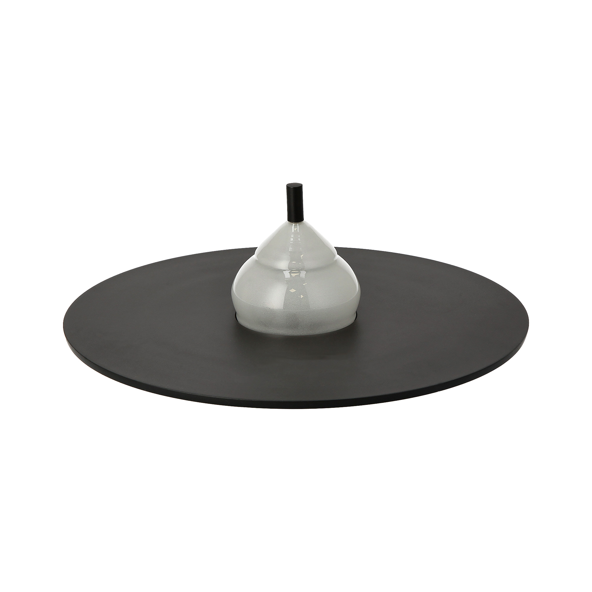 

Abundance Serving Platter Black Frosted Glass