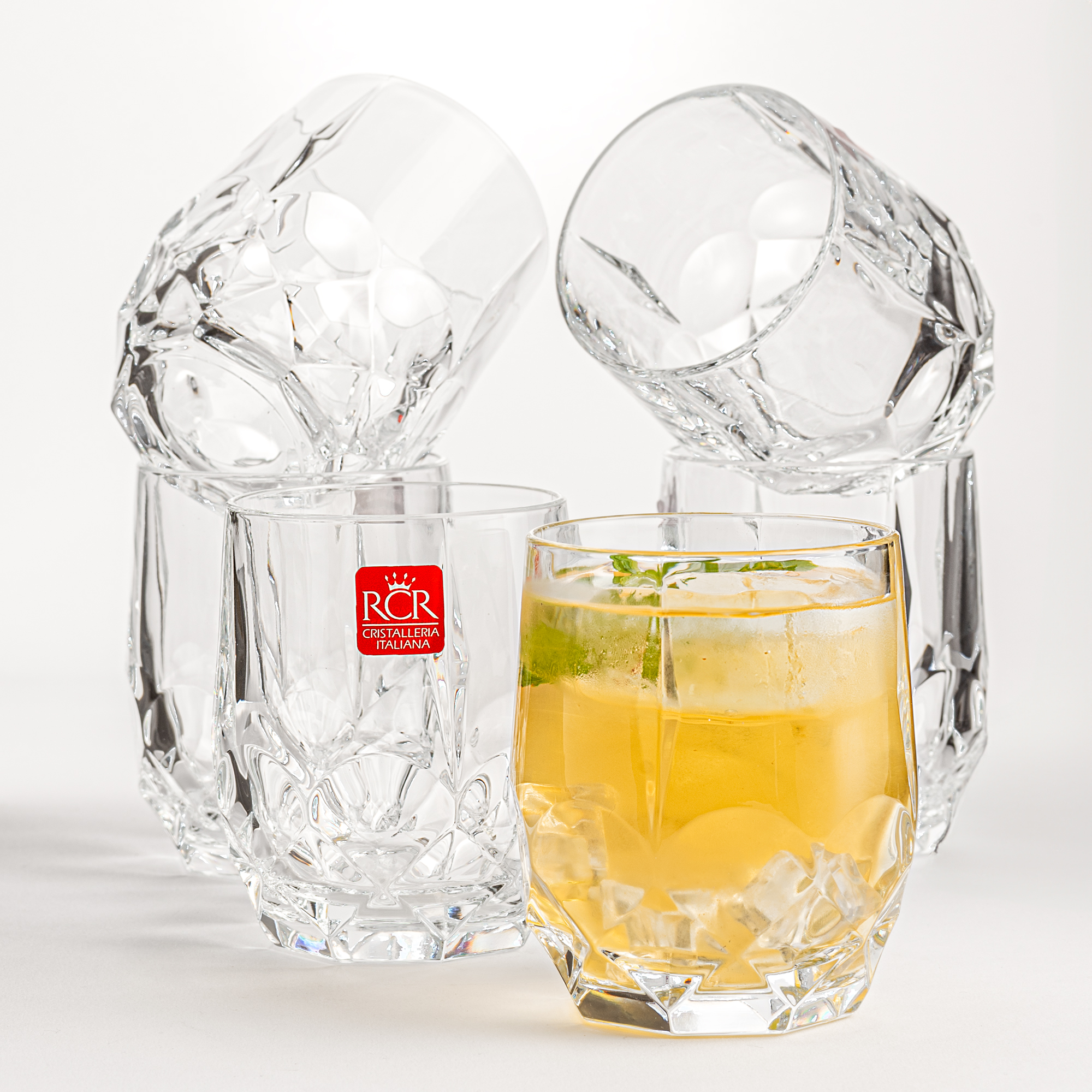 

RCR 6 pc crystal tumblers set 350 ml Alkemist collection