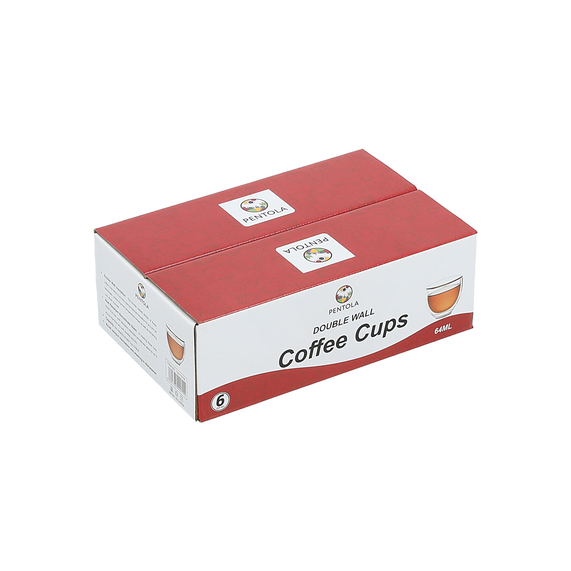 

6 Piece Glass Arabic Cawa Cups Set