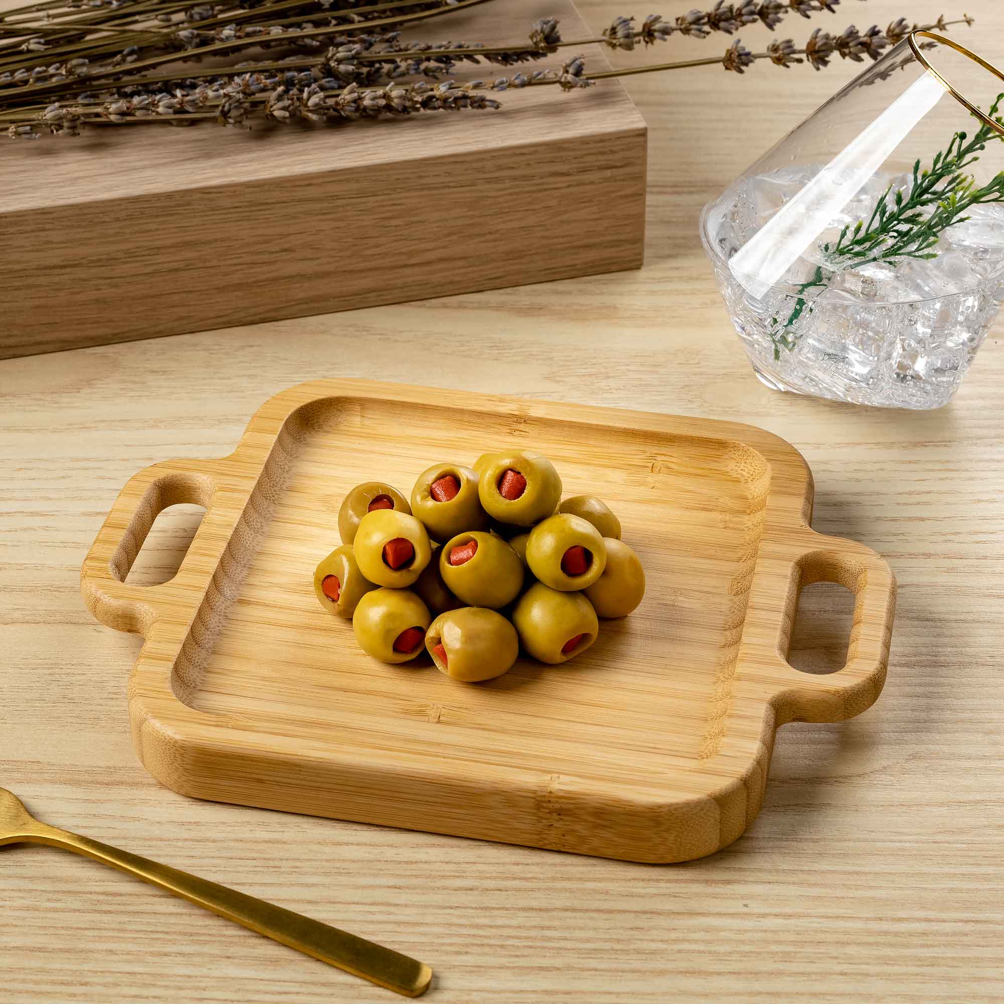 

Alberto Bamboo Square Serving Dish