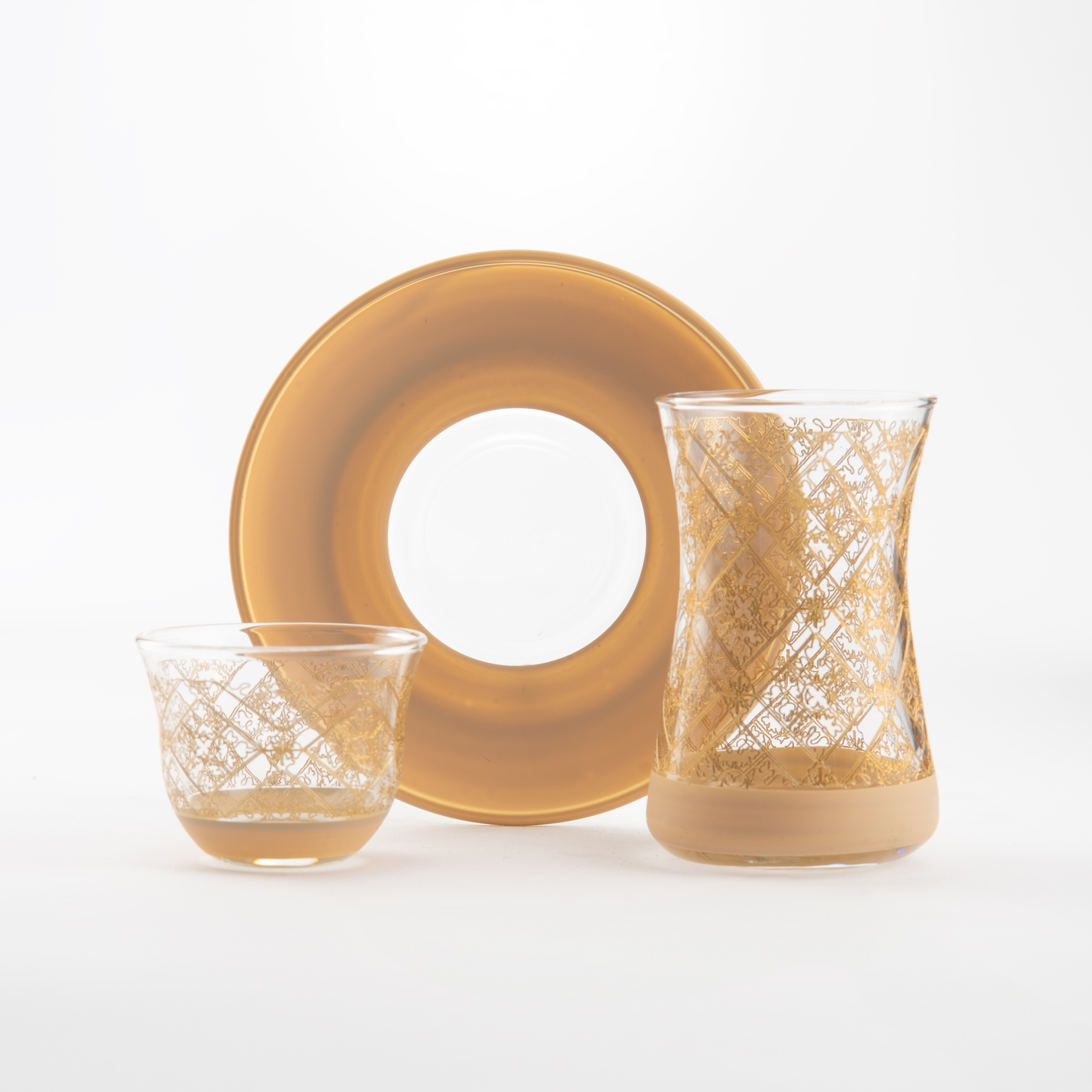 

Dallaty glass tea and coffee set 18 pcs