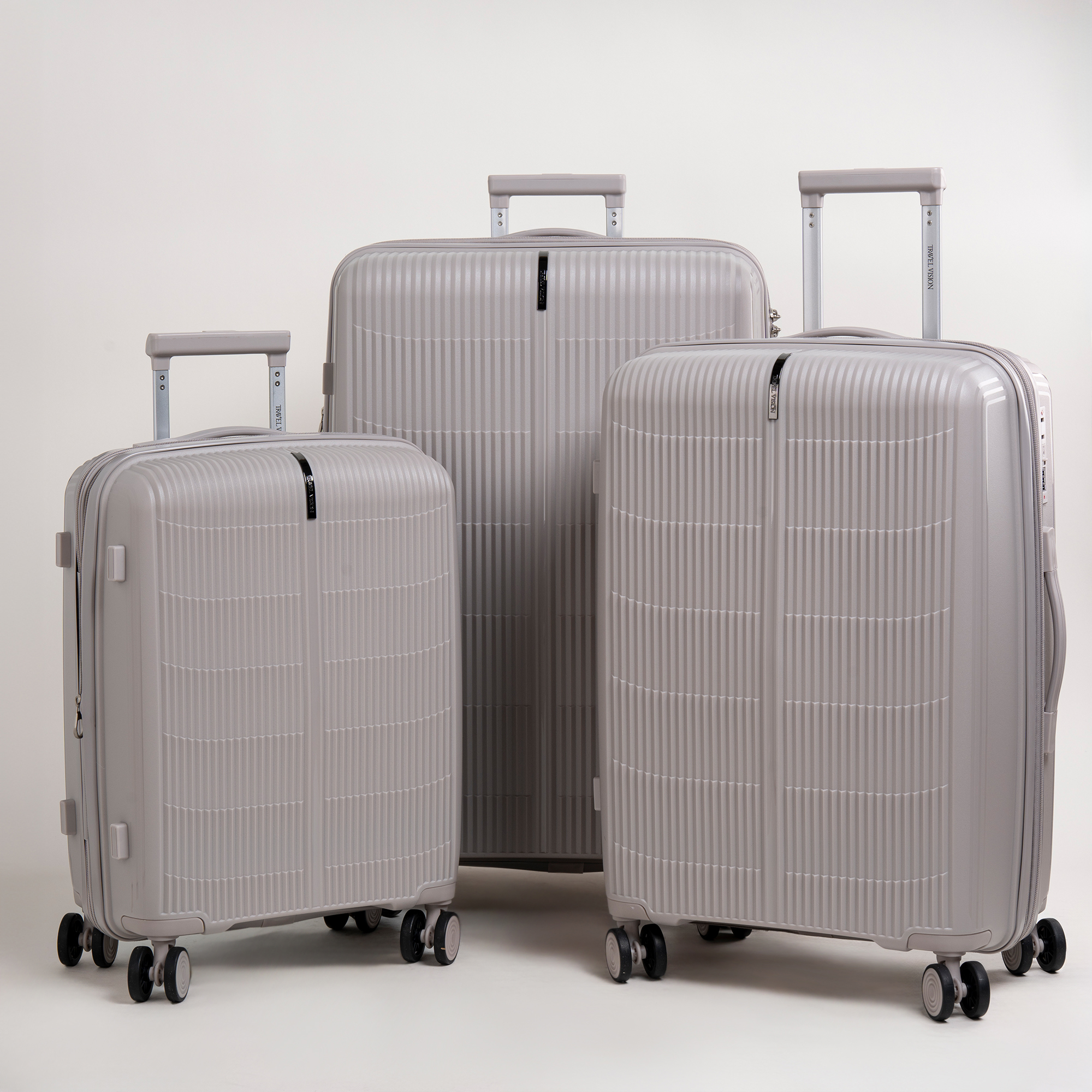 

Travel vision durable PP 3 pcs luggage set, rose