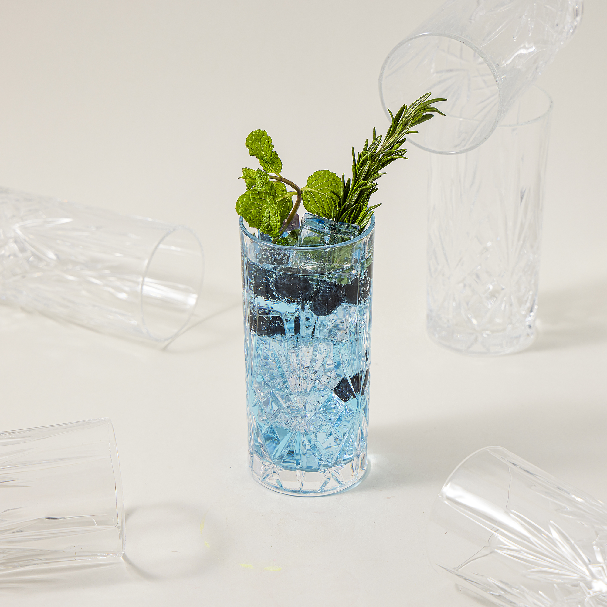 

RCR transparent crystal glassware 6 pcs set