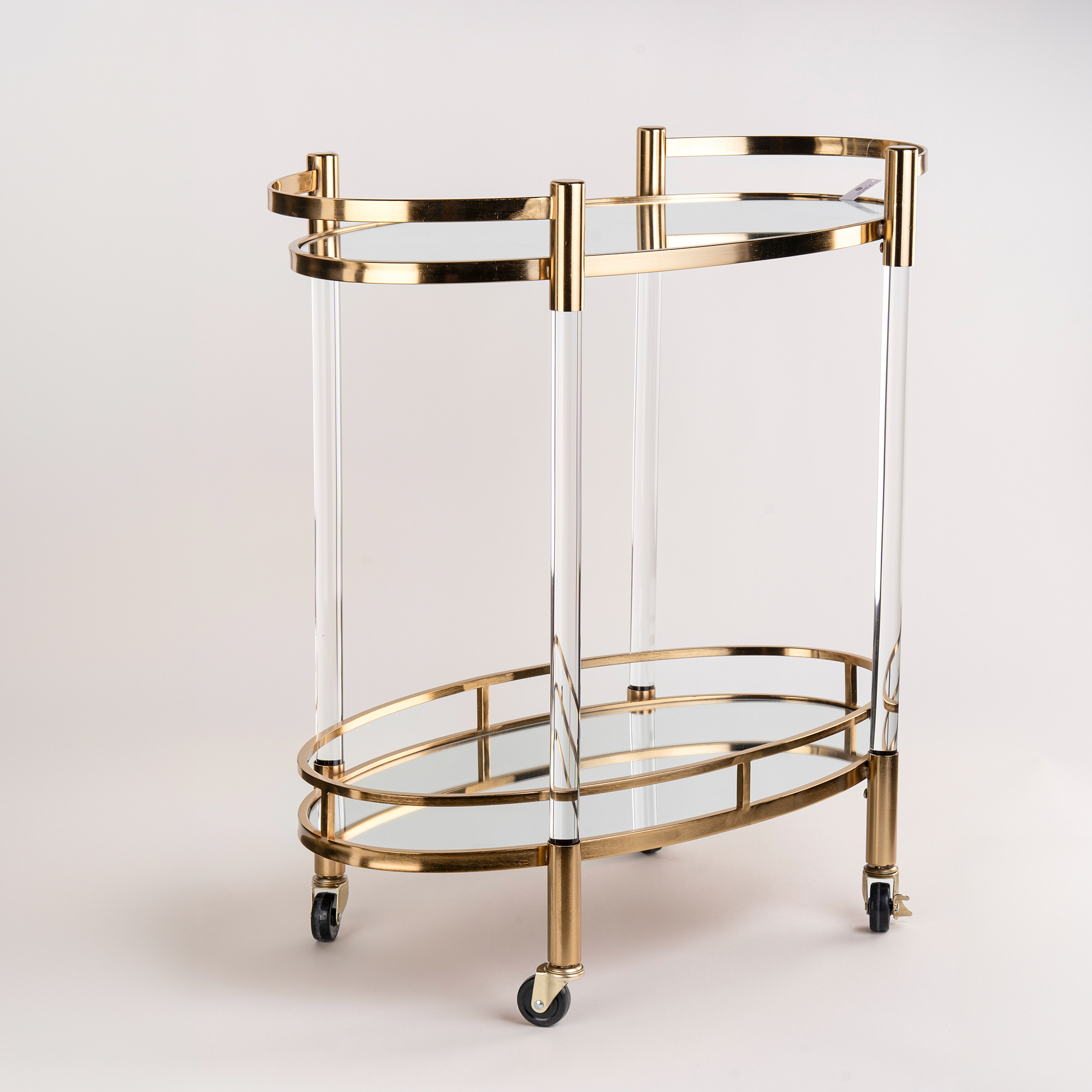 

Acrylic Oval Serving Trolley