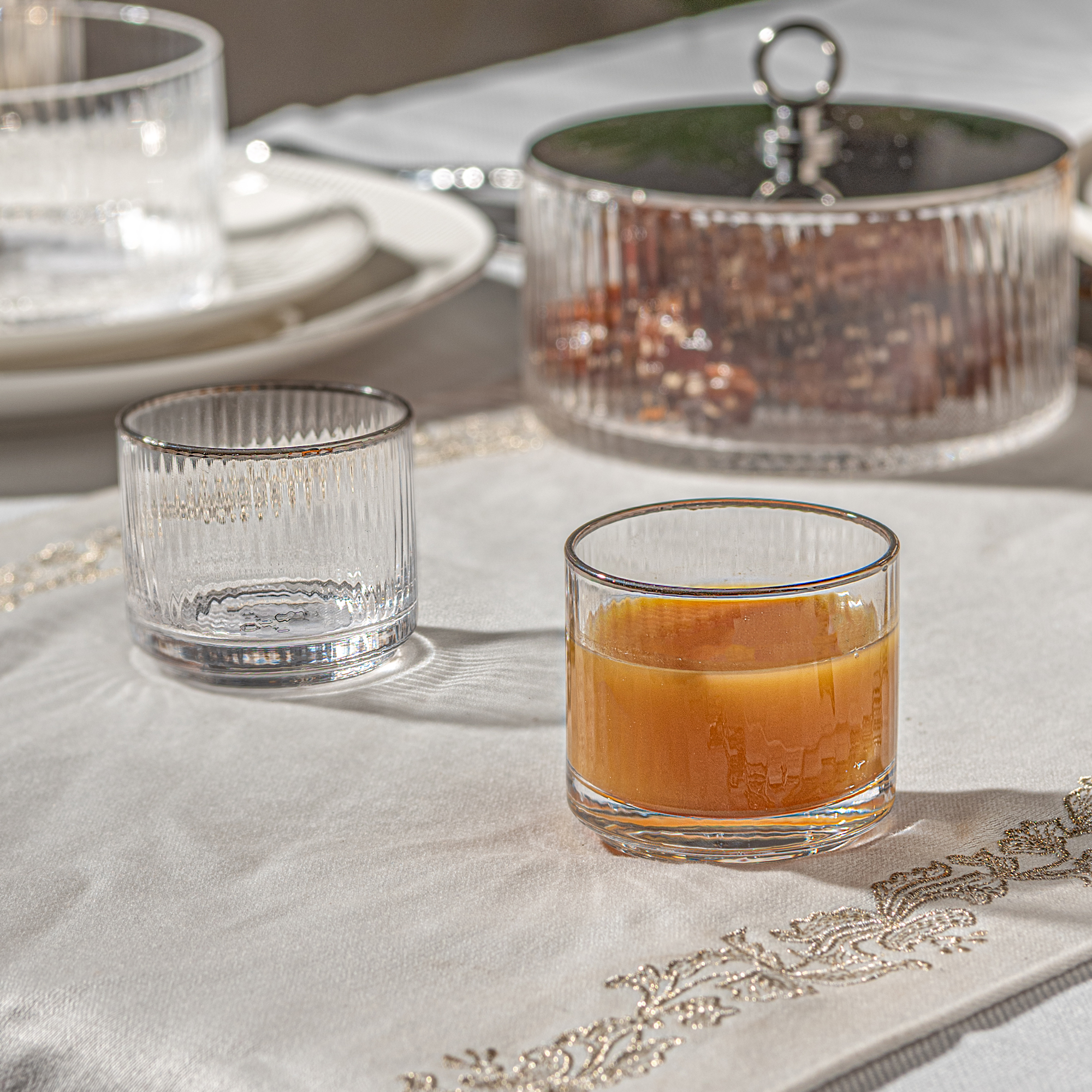

Mawaddah transparent glass 6 pcs Cawa cup