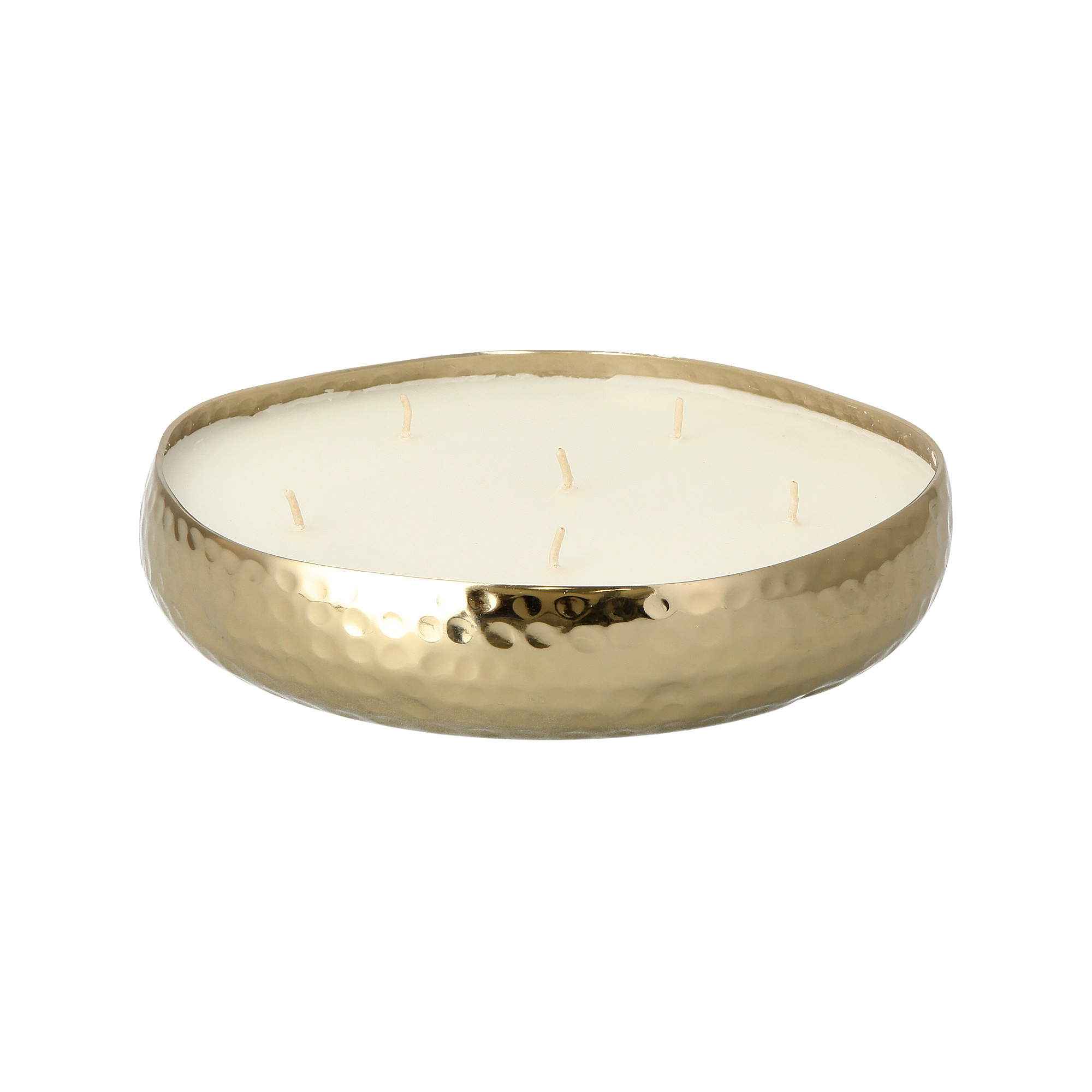 Buy Candle Tray Hammered Gold Online | Nice