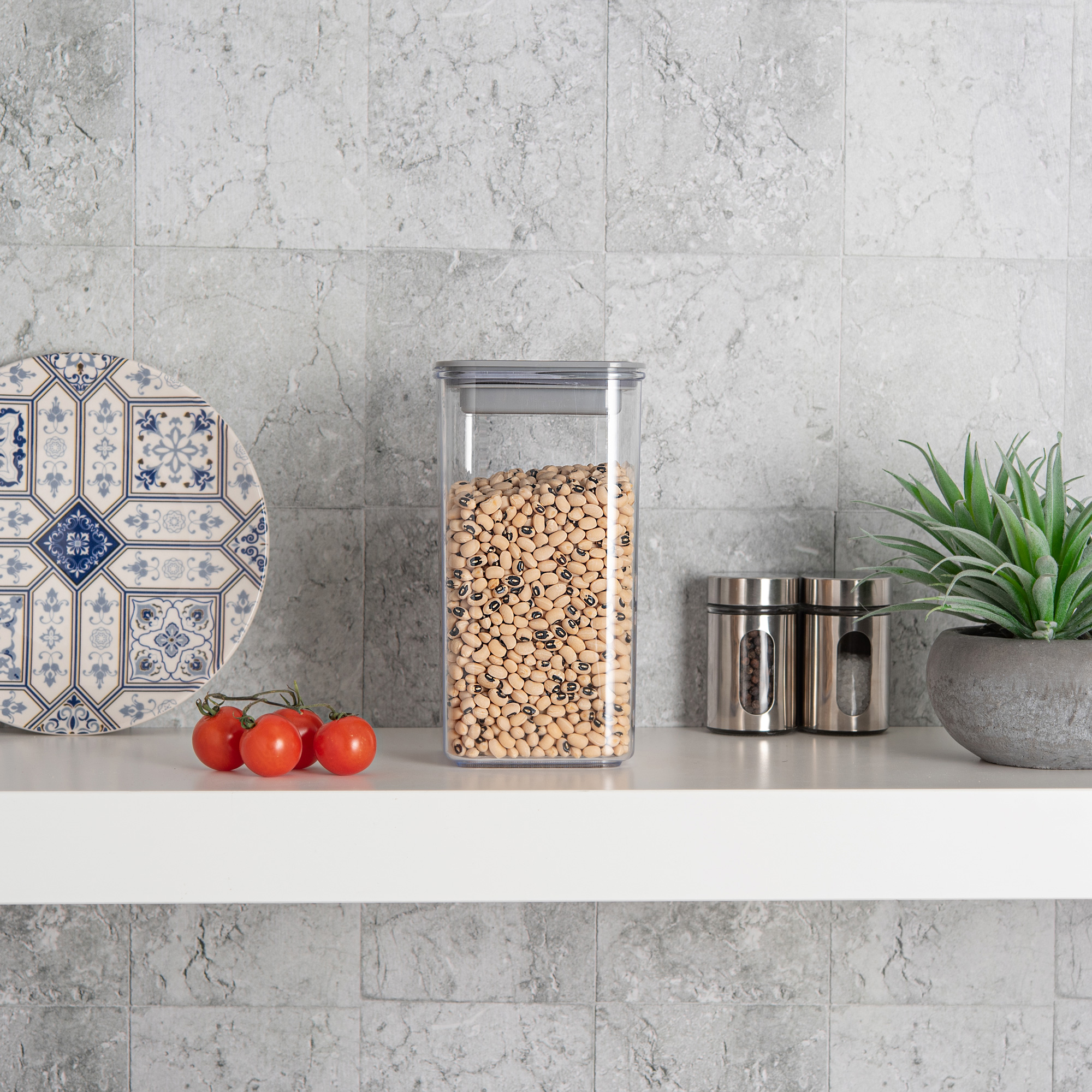 

Alberto 1.2L Square Retain Pantry Container