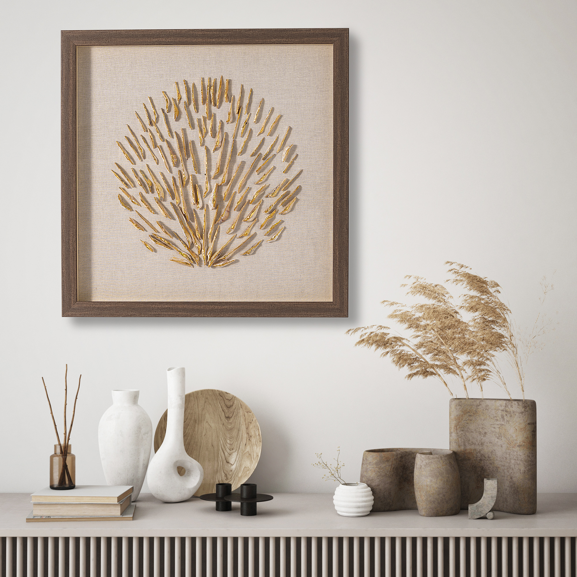 

Shell Shadow Wall Art Box 50*50*4 cm