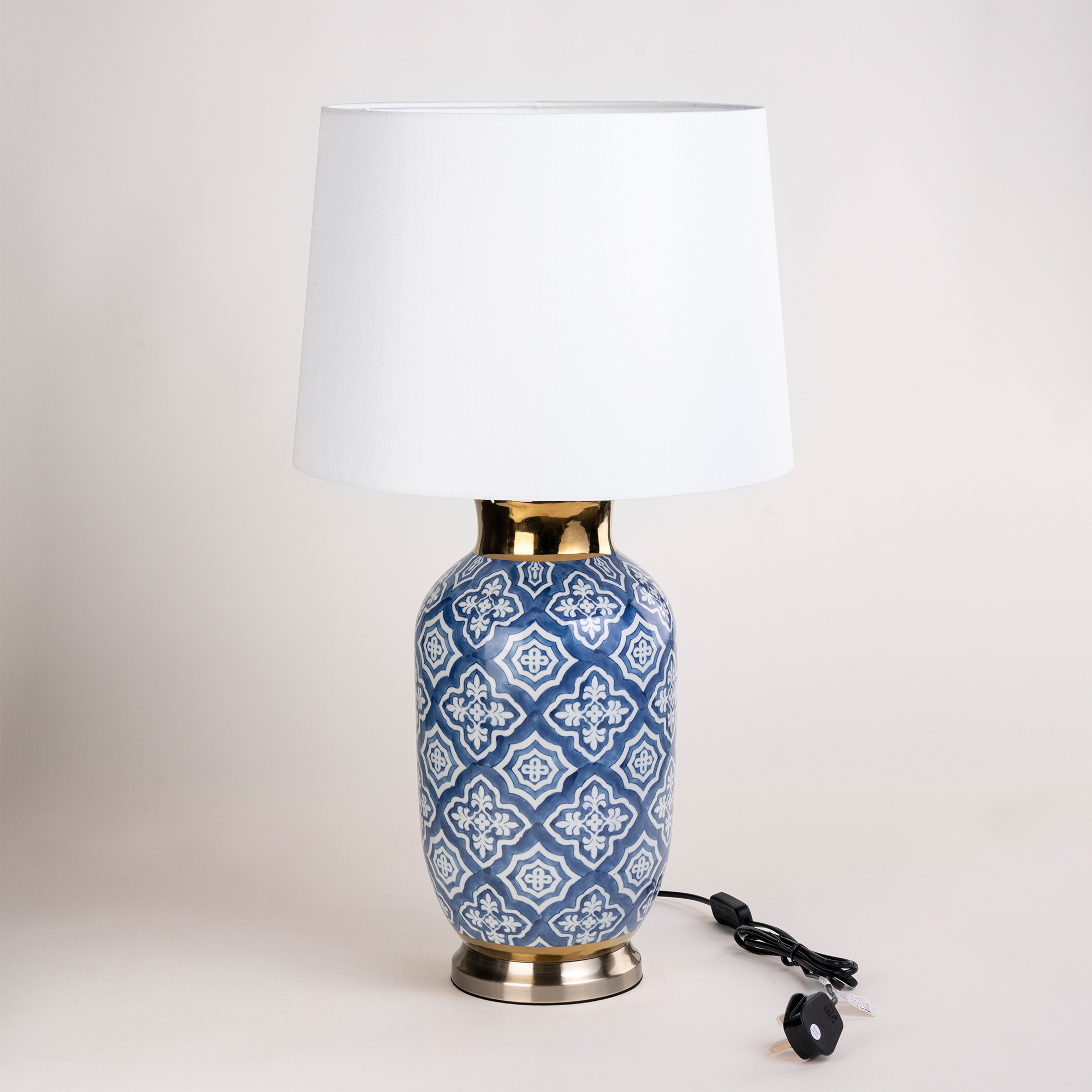 Blue and sales gold table lamp