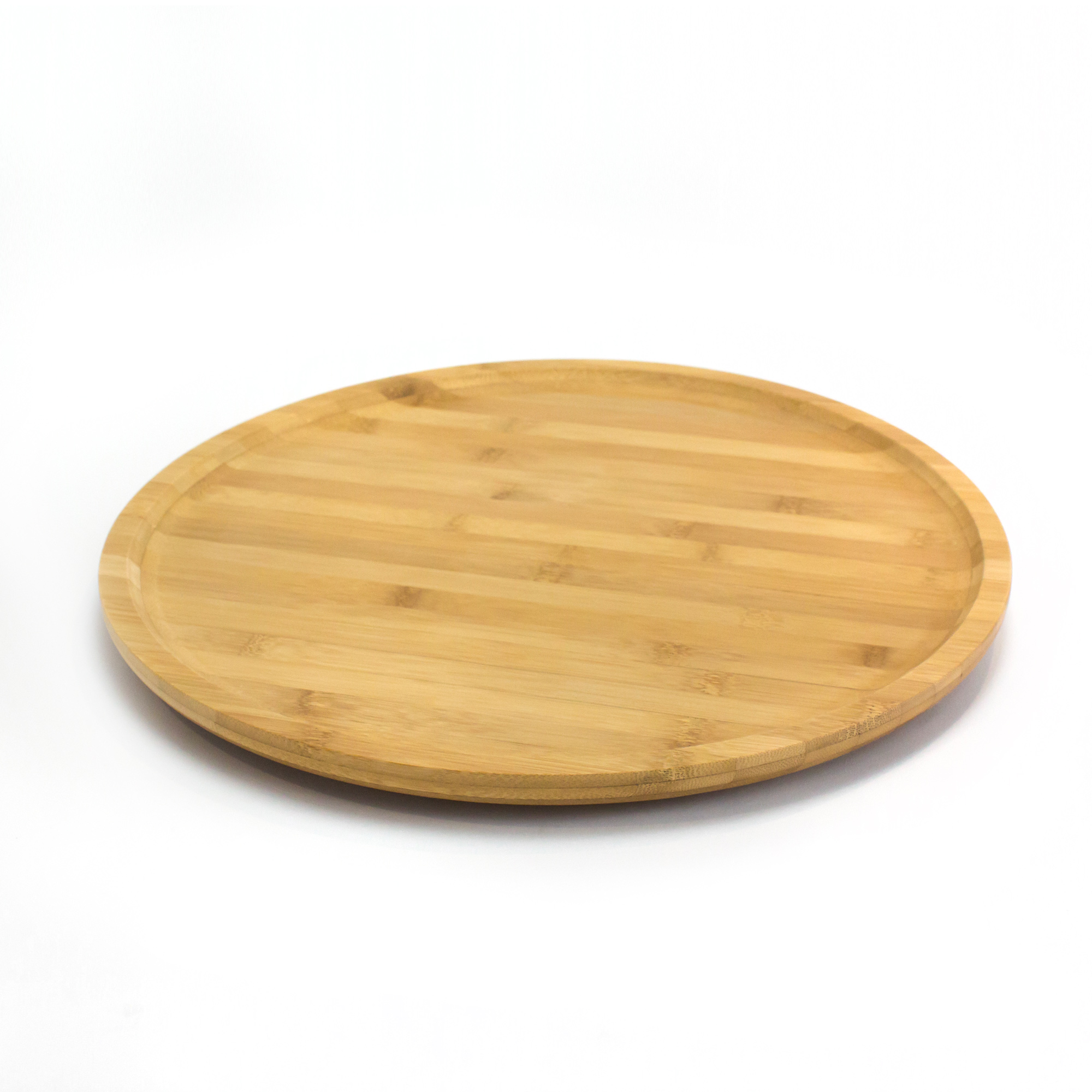 

Round Bamboo Serving Plate With Rotating Base