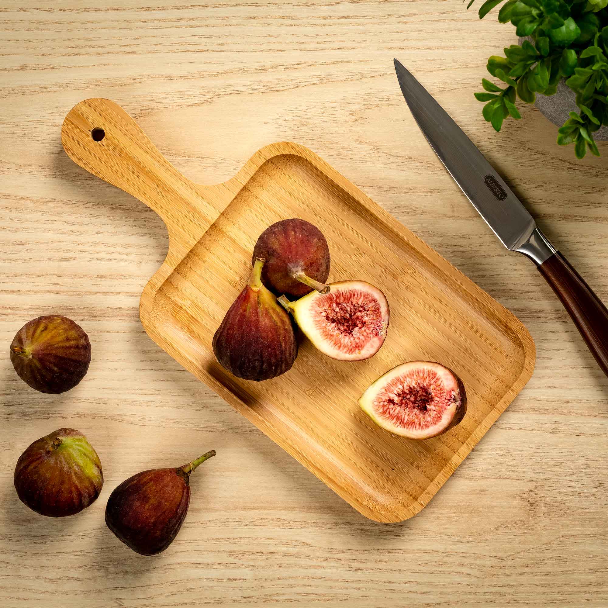 

Alberto Bamboo Rectangle Serving Dish With Hemp Rope