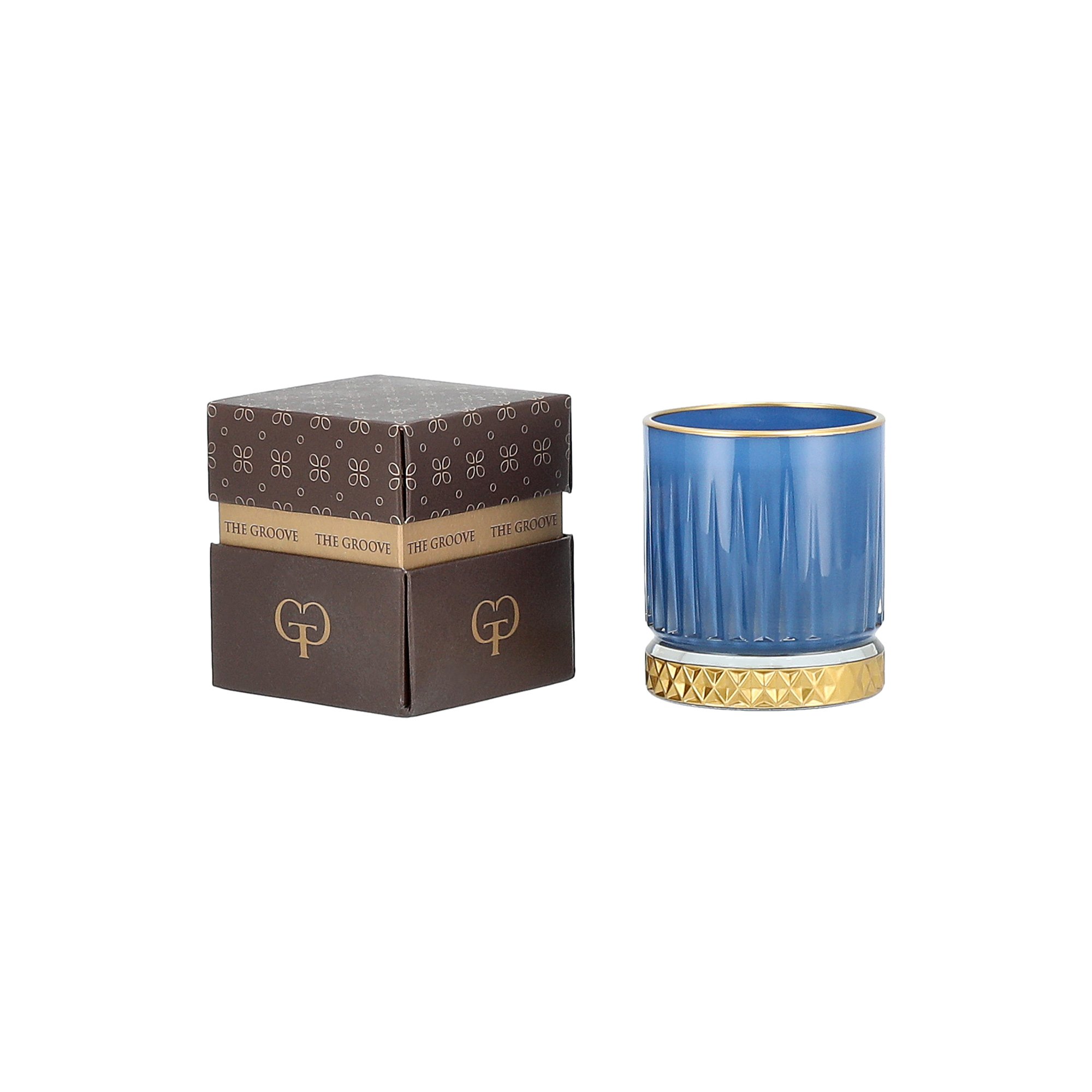 

Gloria gold candle 7.5*8.5 Cm Blue