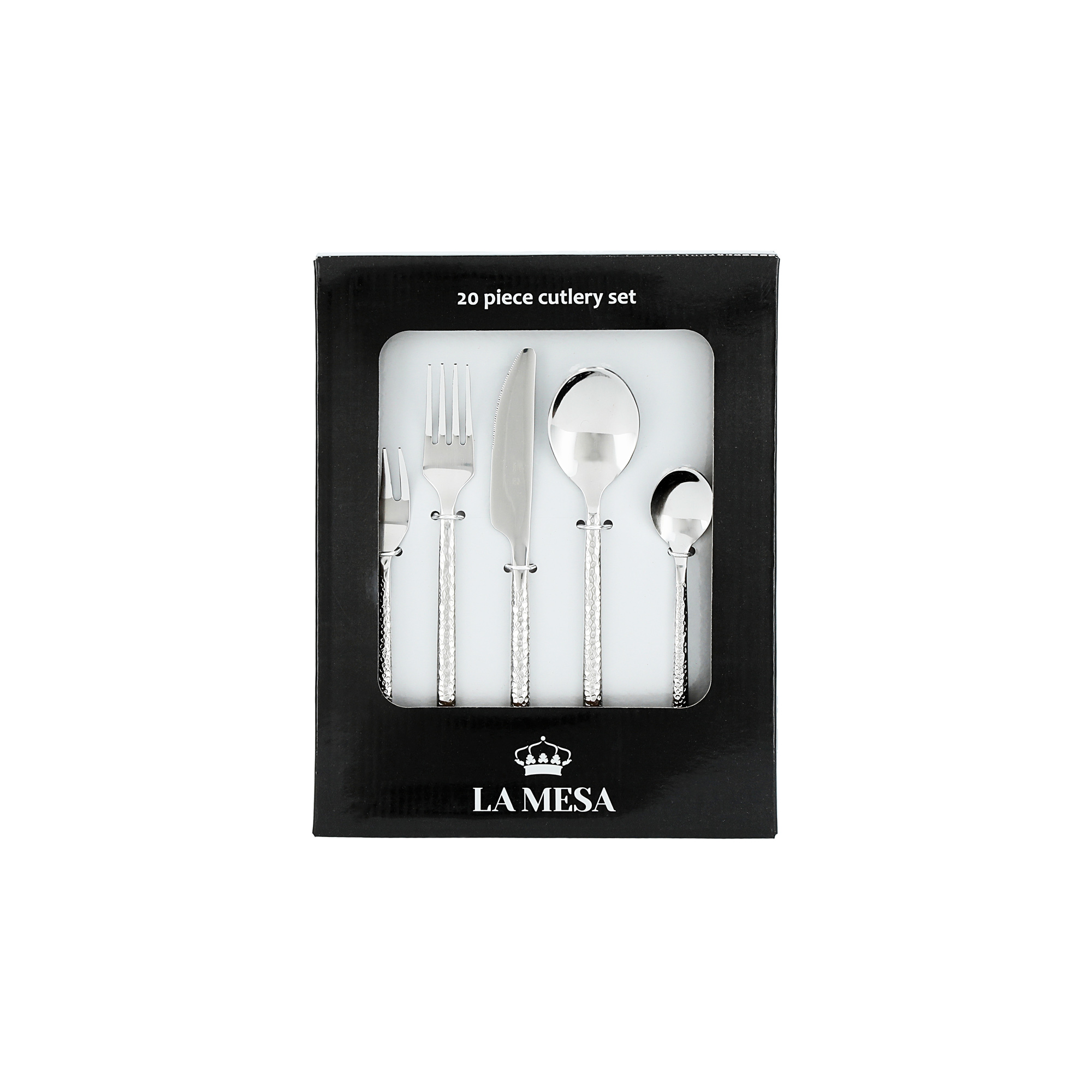 

La Mesa silver stainless steel cutlery set 20 pcs