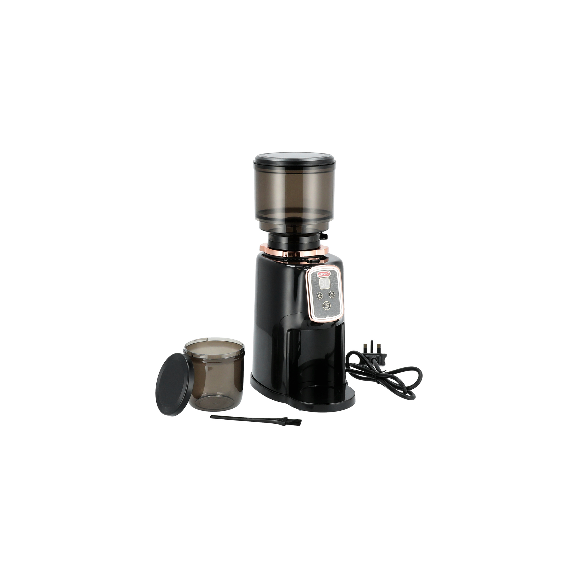 

Alberto stainless steel black coffee grinder 300W
