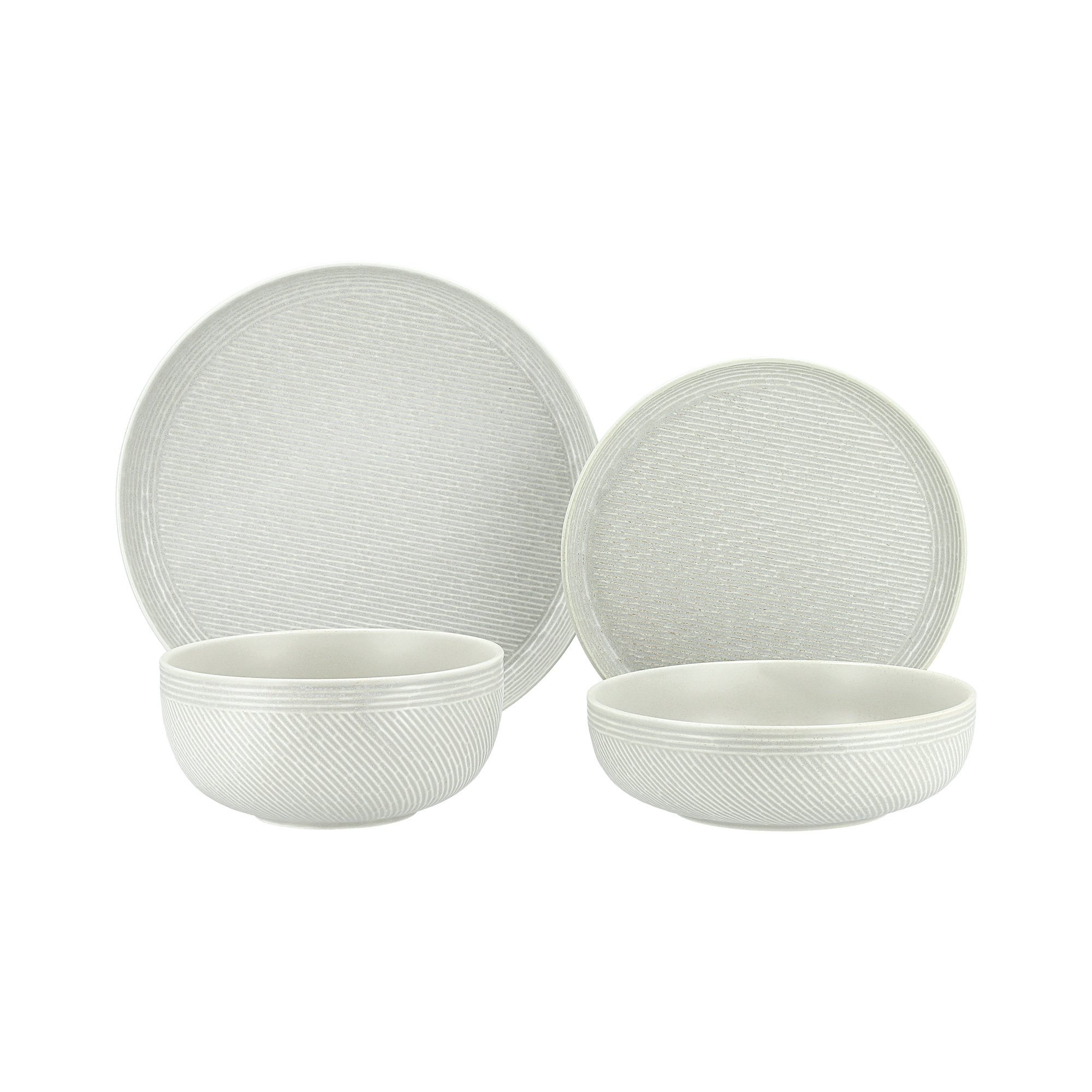 

La Mesa beige porcelain 16pcs dinner set