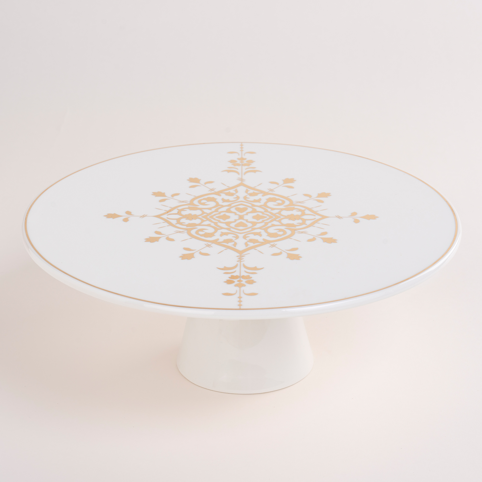 

Footed Cake Stand Gold Frill