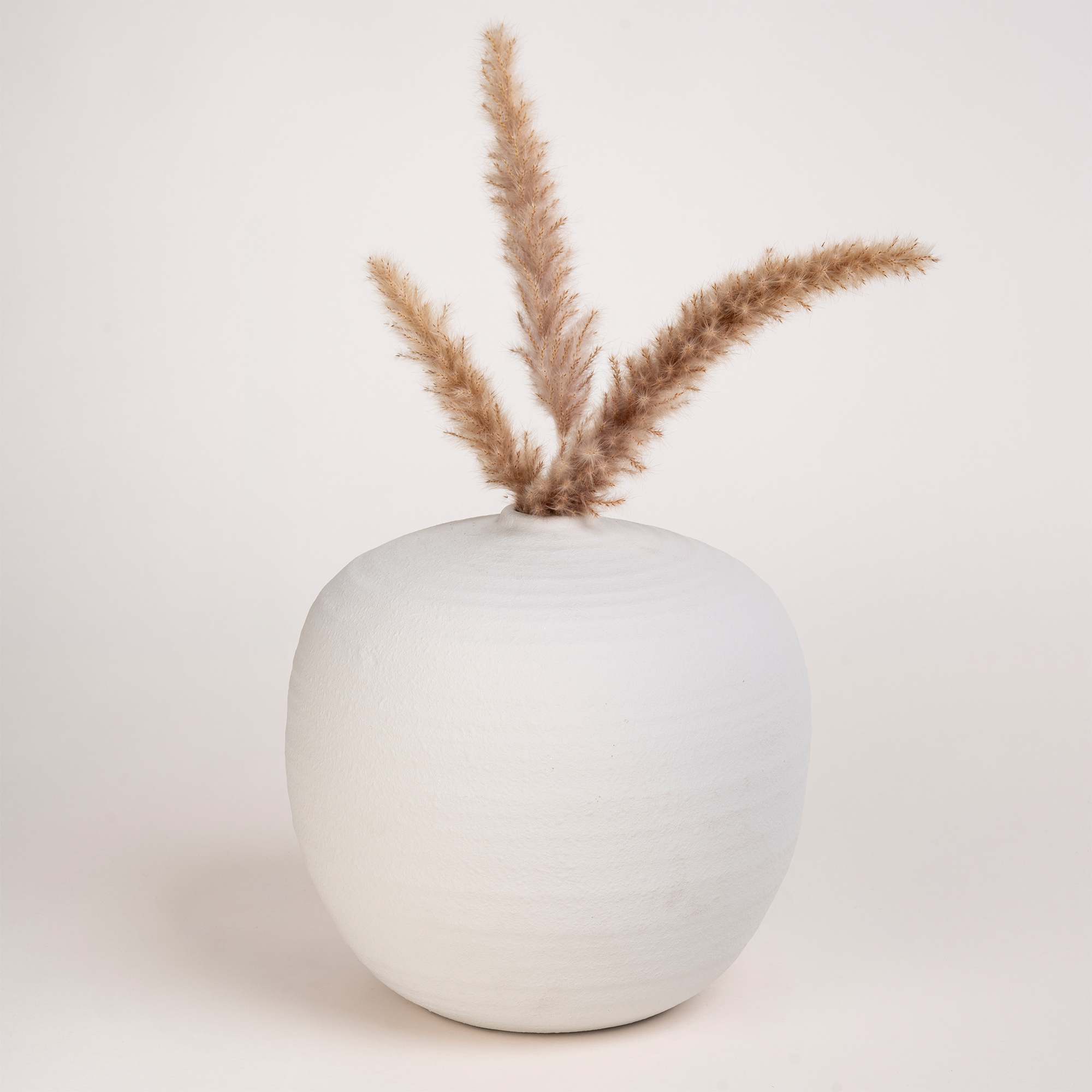 

Homez off white ceramic vase 28*28*27 cm