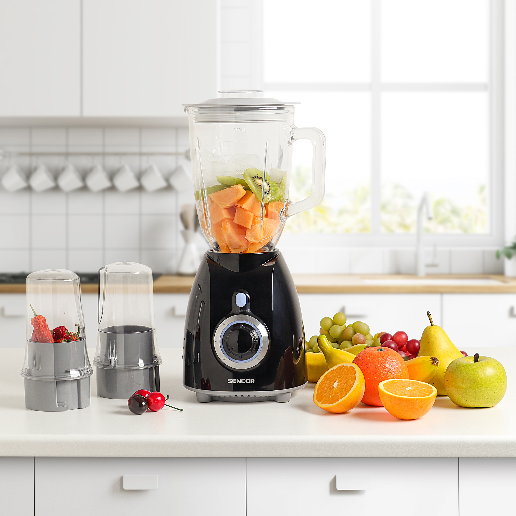 

Sencor glass white blender 500W 1.5 L, 6 speeds