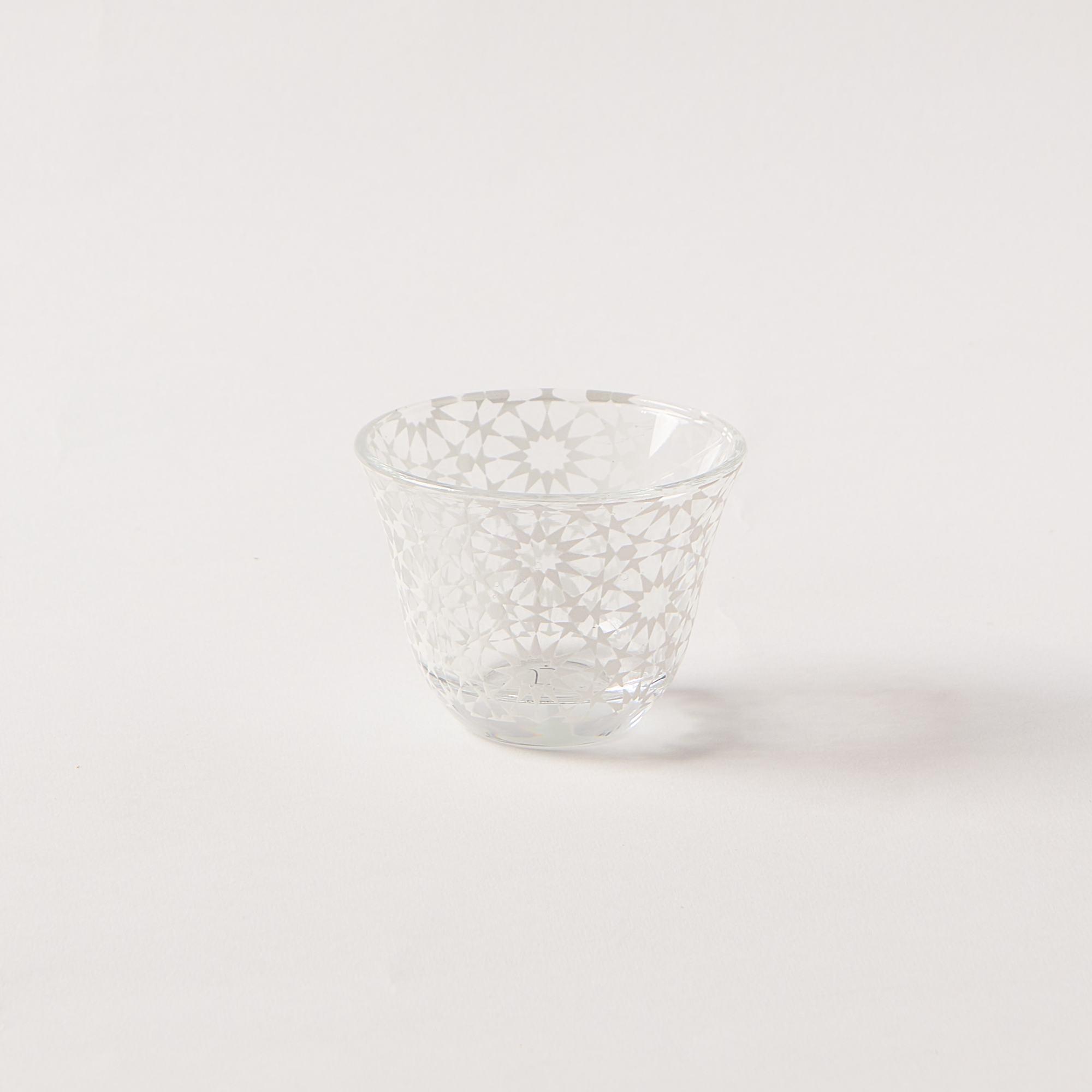 

Bahja white glass Arabic coffee cup set