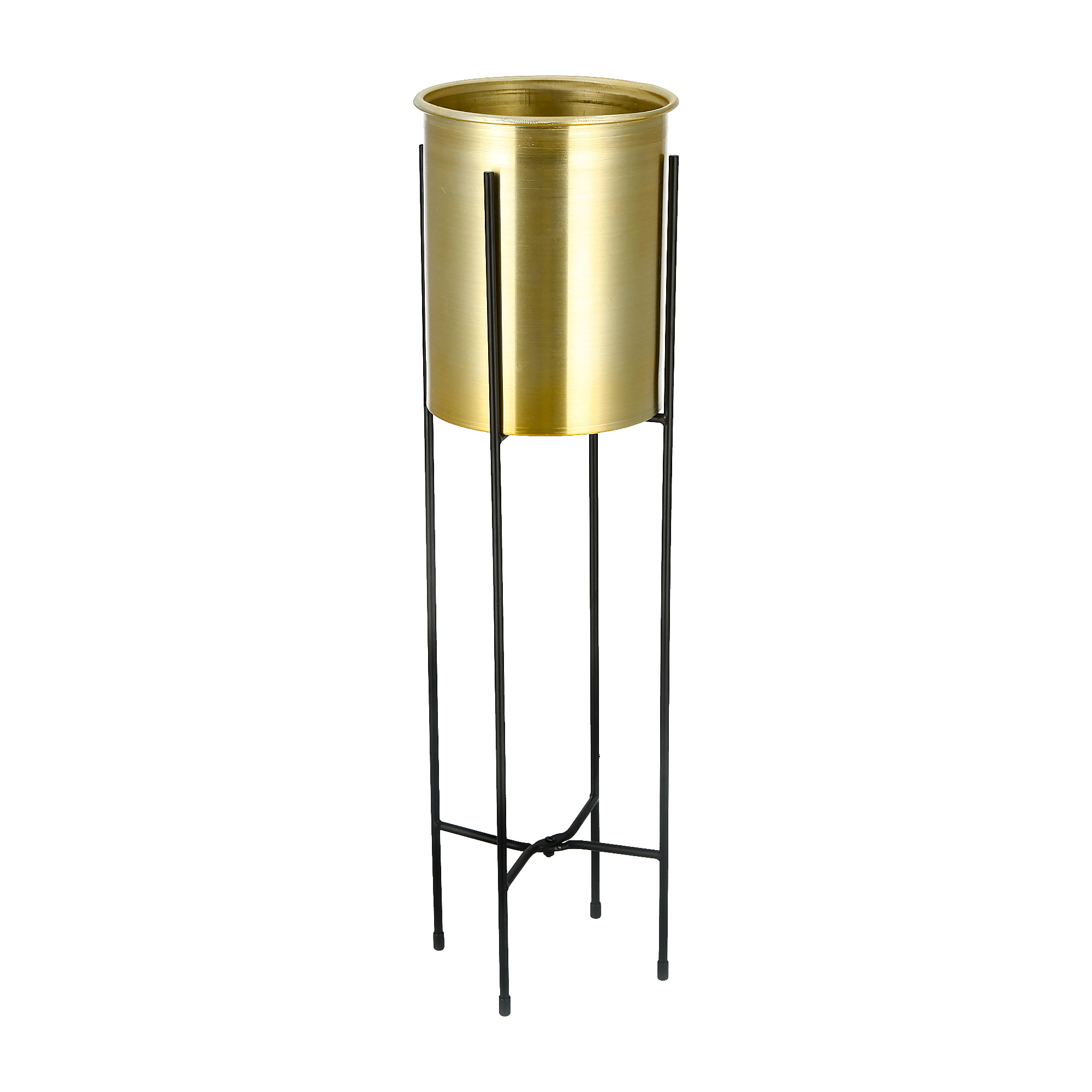 

Planter Metal With Stand Small Pot Dia 19.7 Cm X Heiht With Stand 68.4 Cm