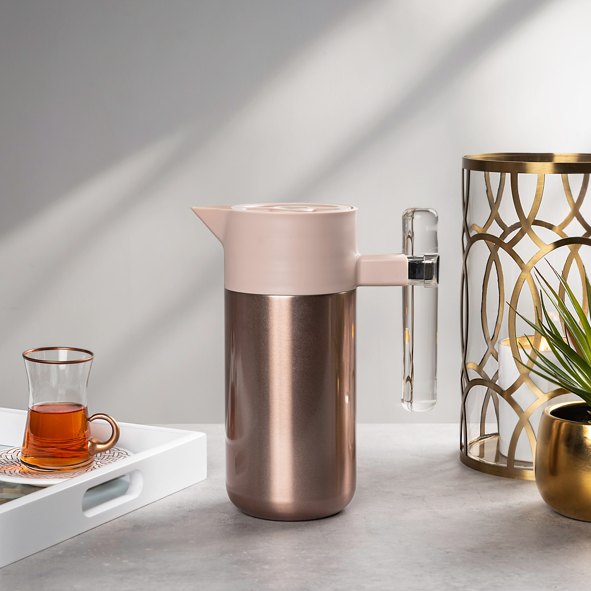 

Steel Vacuum Flask 1.2L Arab Graph Champane
