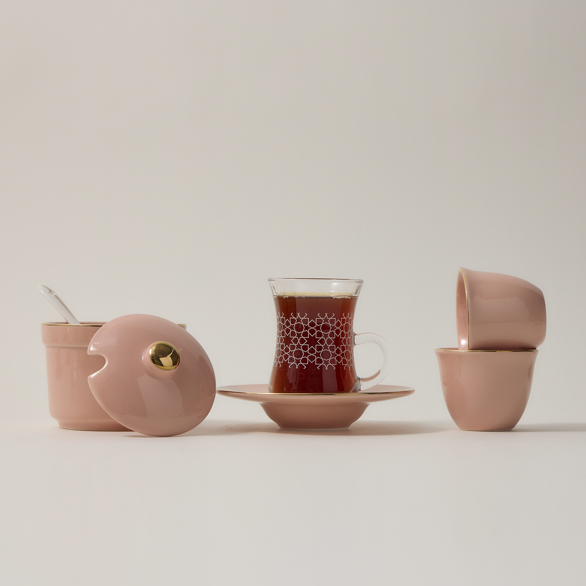 

Tea & Arabic Coffee Set 20 Piesec Pink
