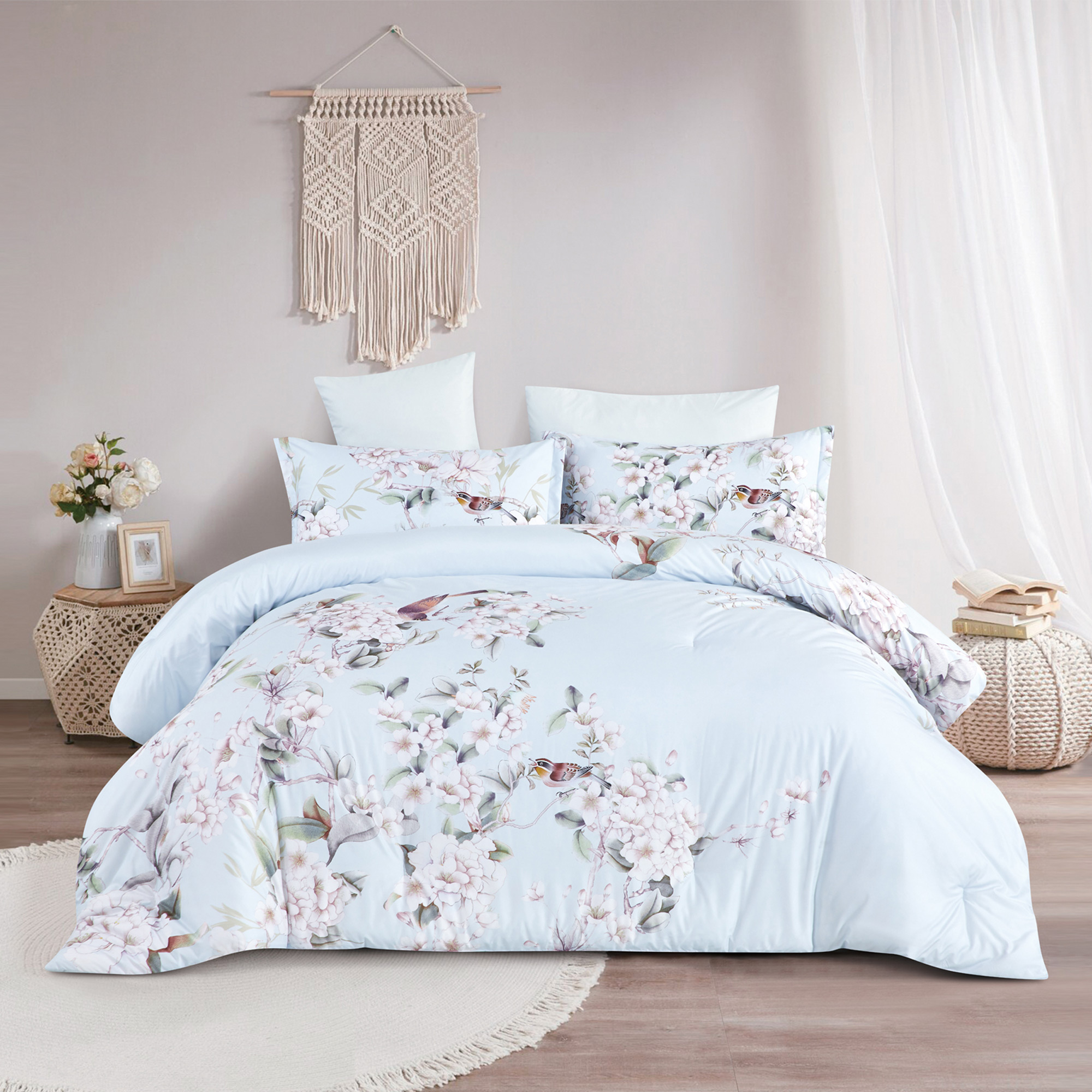 

Cottage Microfiber Twin Comforter 4 Pcs Set, Multicolor, 220*160Cm