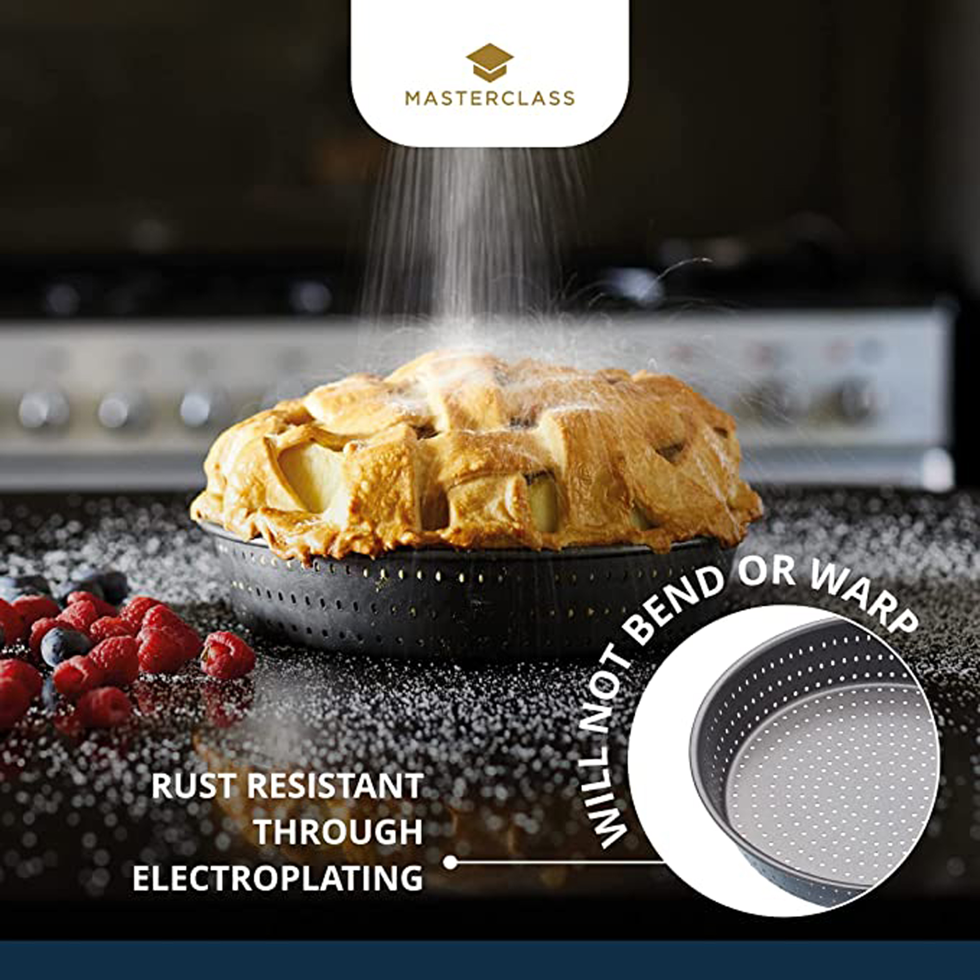 

Pie Pan Non Stick Black
