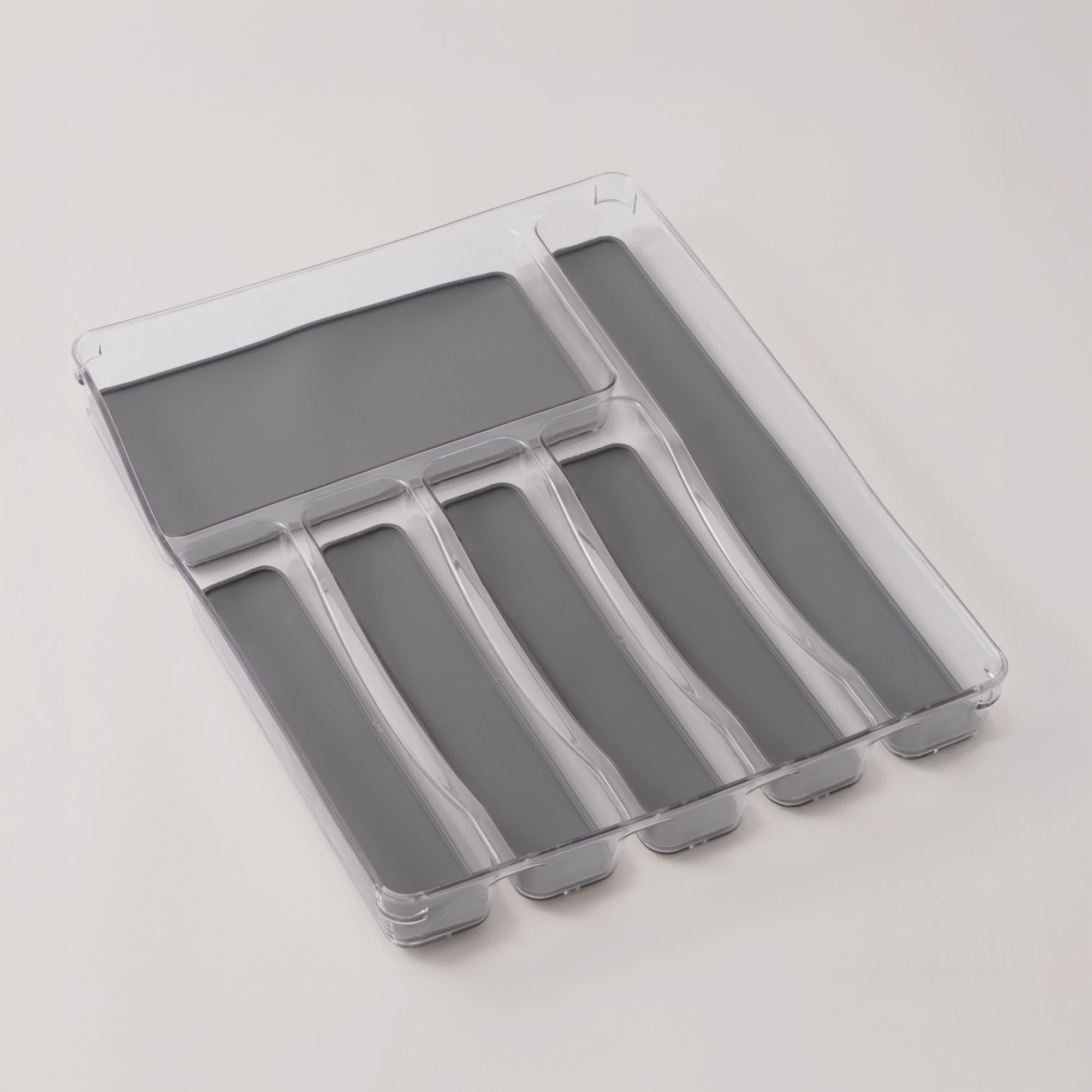 Alberto non slip 6 compartments drawer organizer 40*32*4.7cm, clear