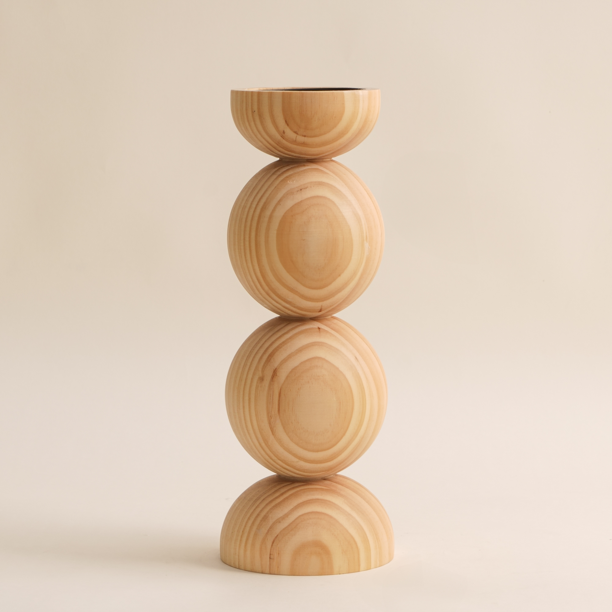 

Homez wooden resin candle holder 13.5*13.5*36.5 cm