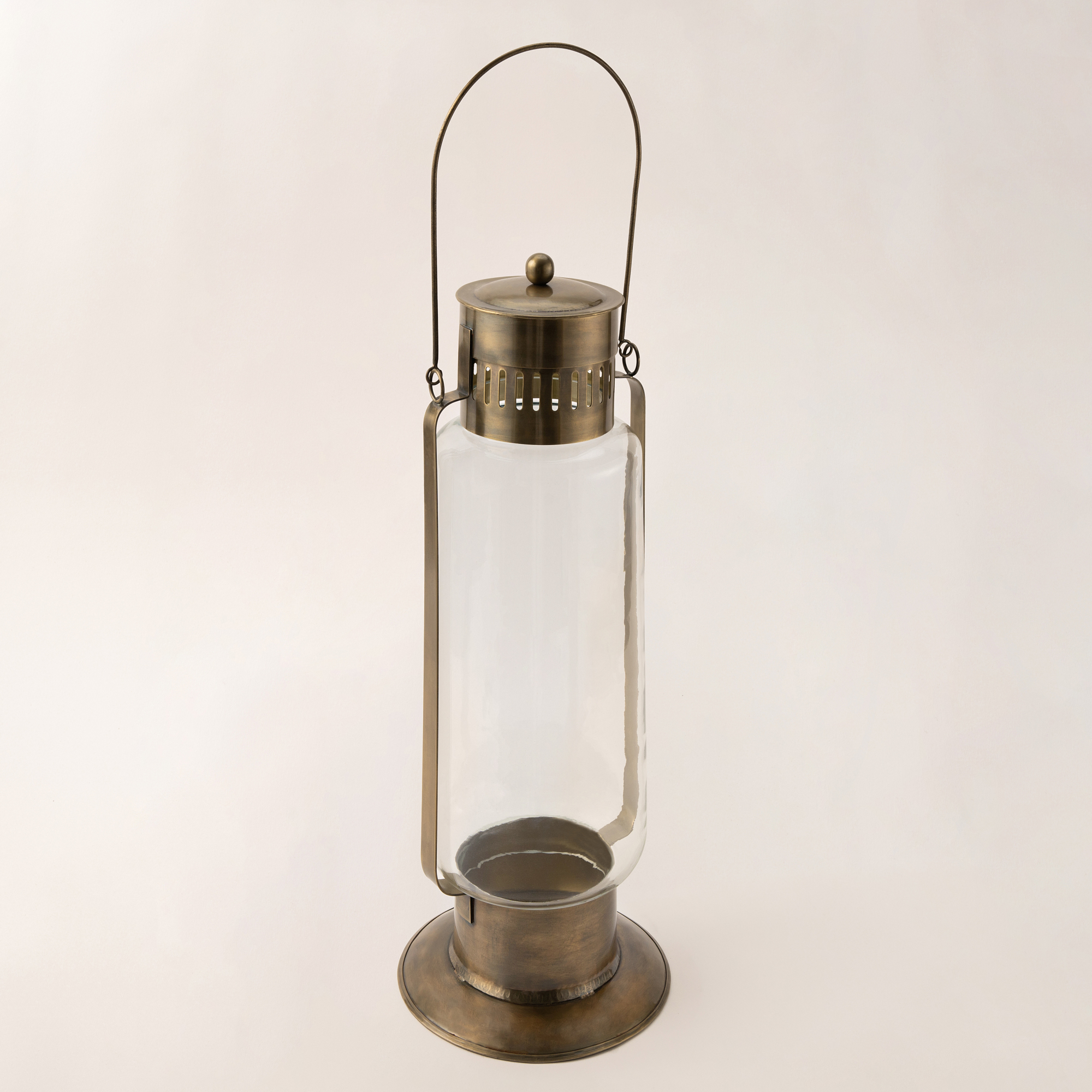 

Homez gold metal lantern 20*20*54 cm