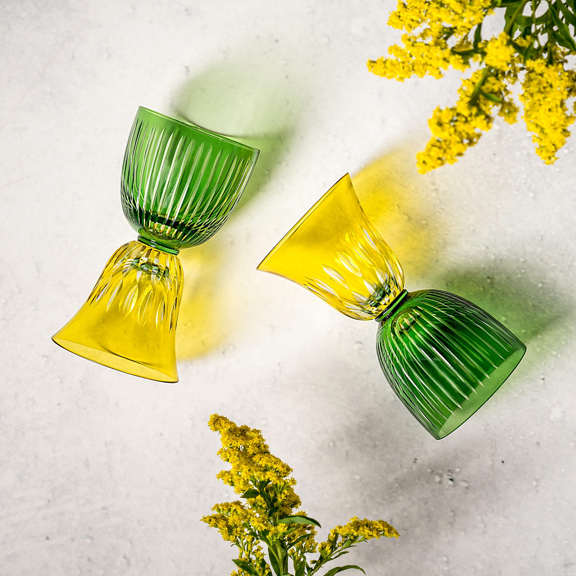 

2 Pcs Trans Tumbler Dual Side Useable