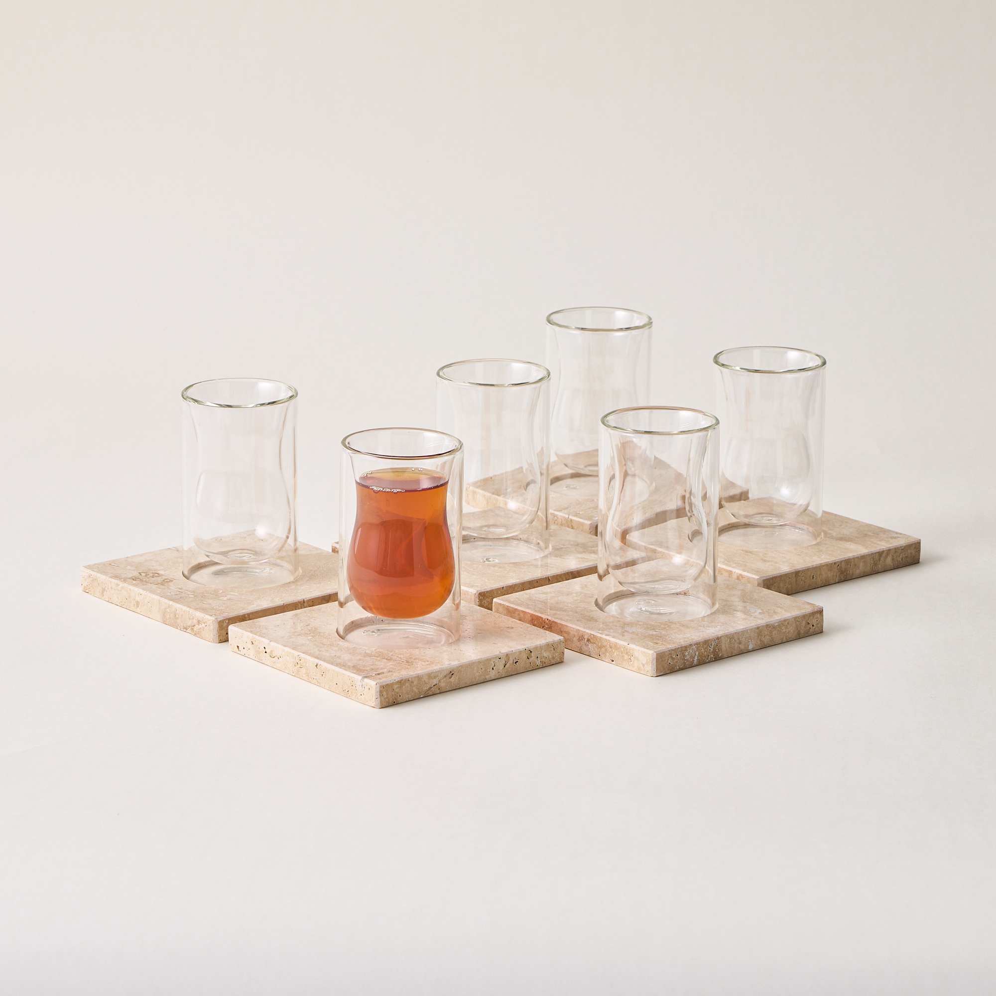 

Dallaty glass 12 pcs tea set 90ML