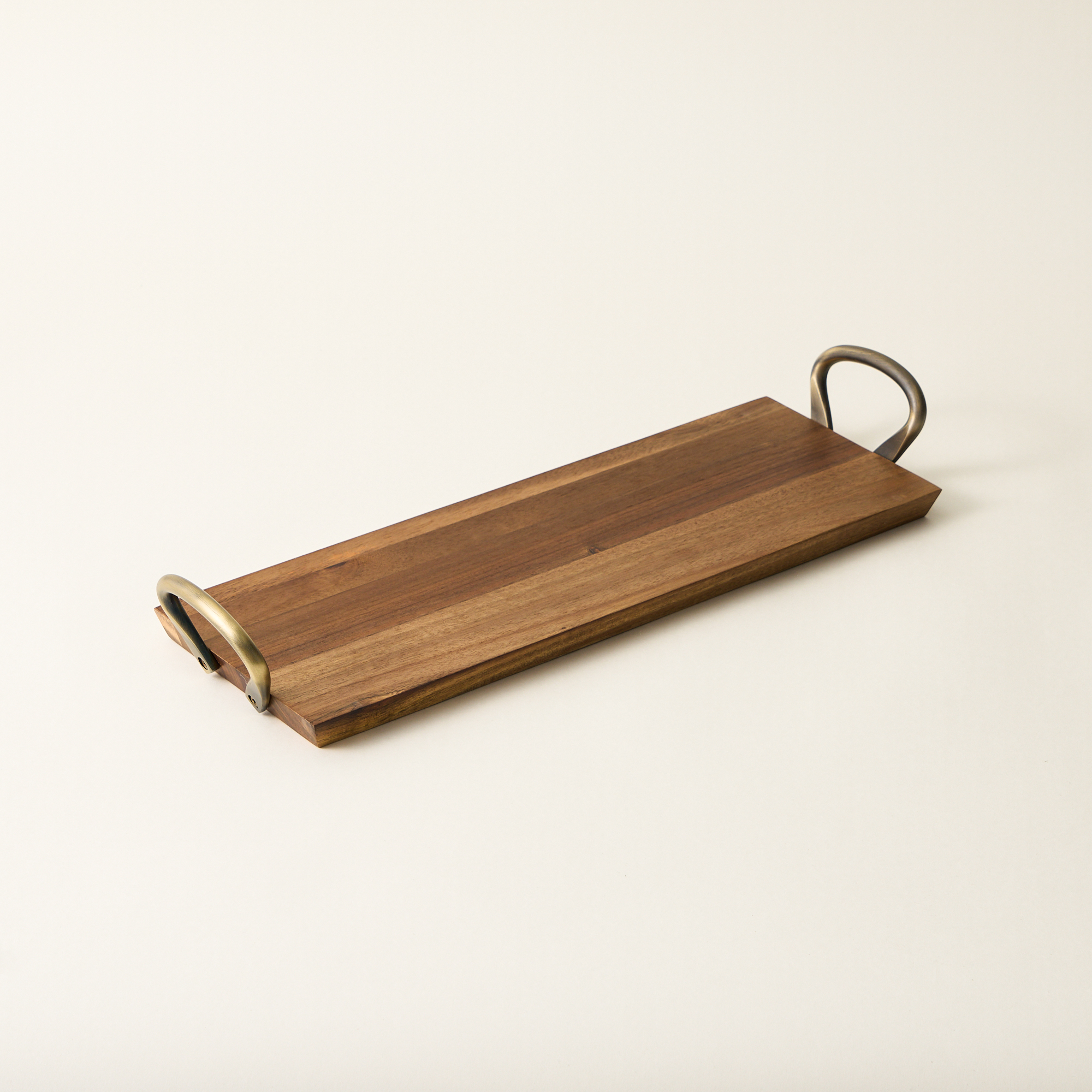 

Dallaty wood tray rectangular with handel 48.7*15.2*5.8cm