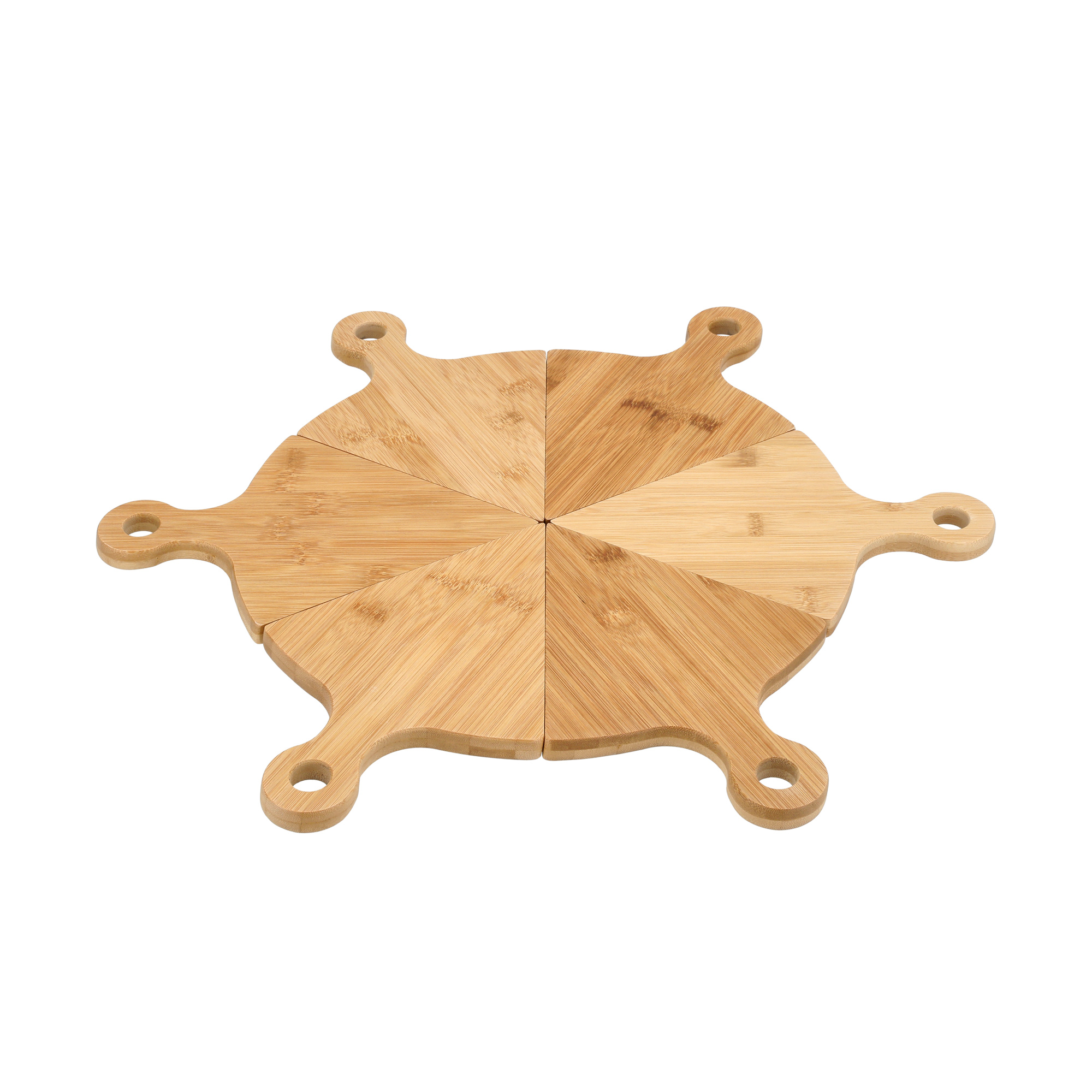 

6Pcs Bamboo Serving Plates