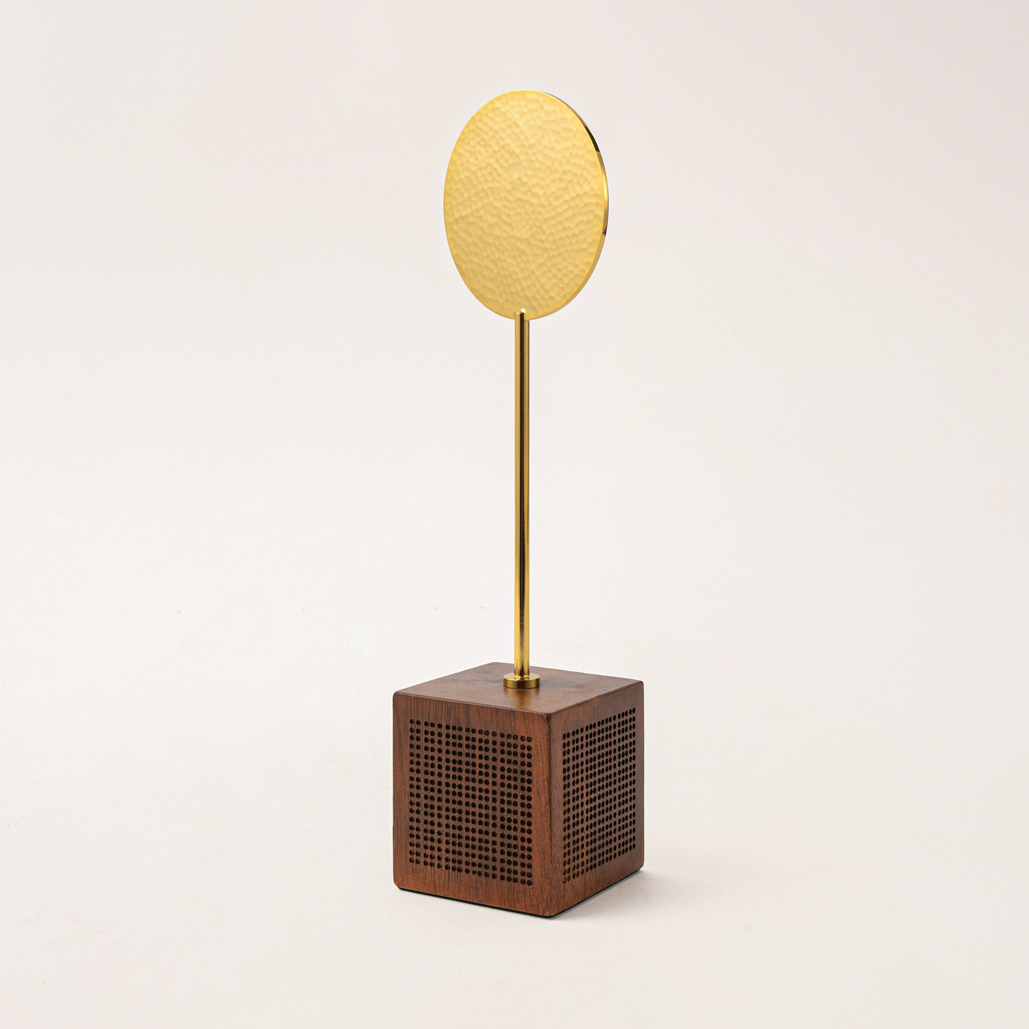 

Homez wood and gold metal Ramadan decoration 9*7*30 cm