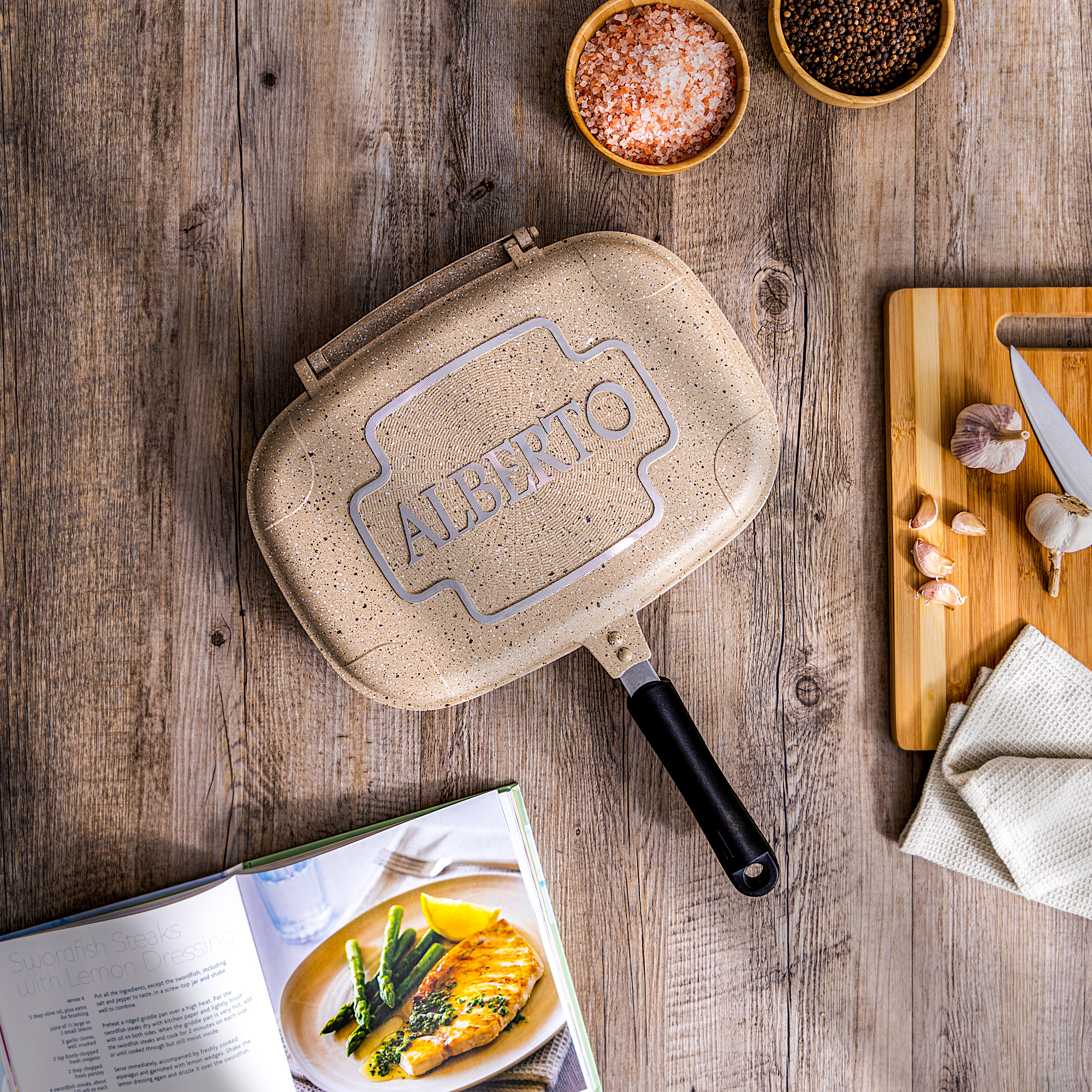 

Alberto dual beige granite fry pan 36 cm
