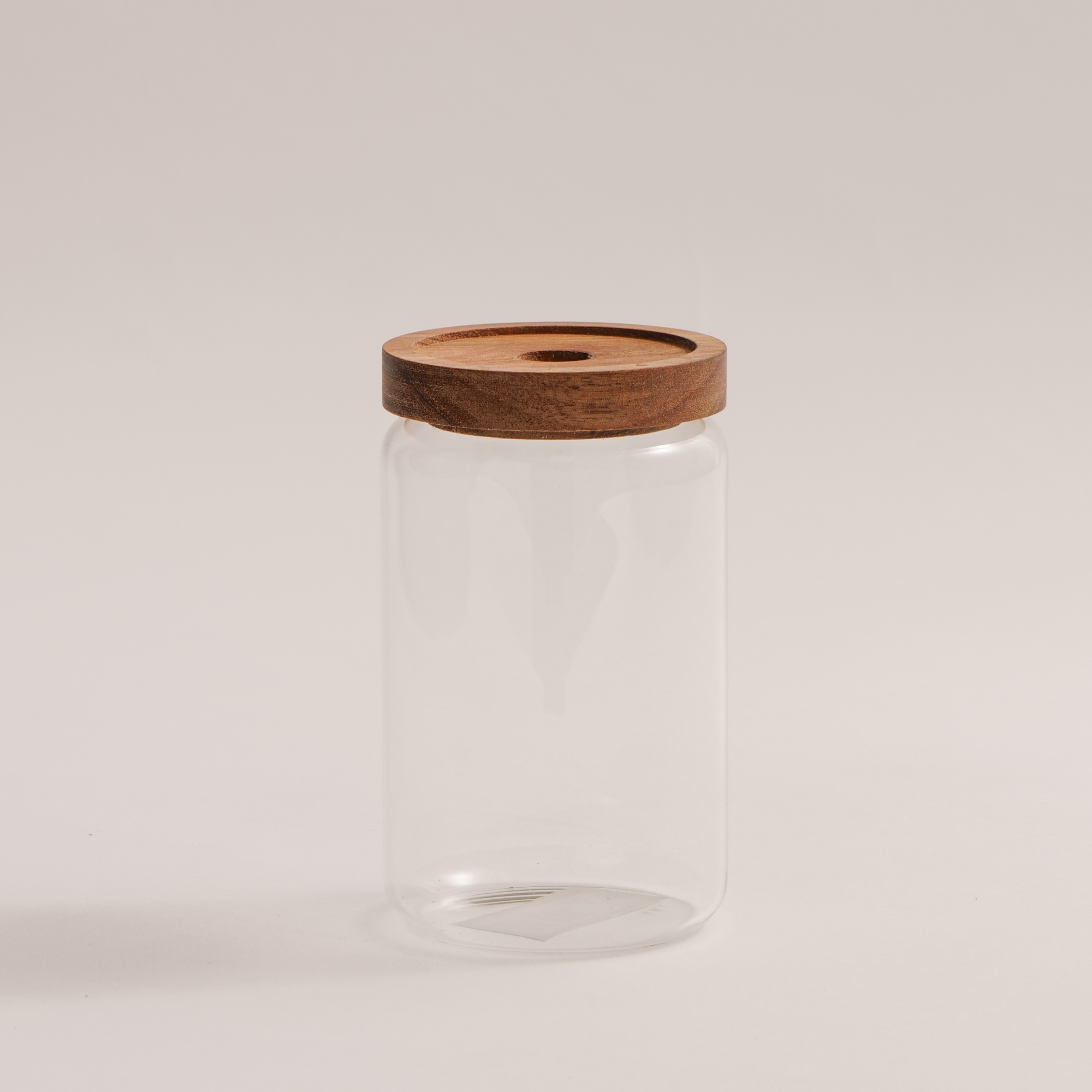 

Borosilicate glass storage jar with acacia lid, 700 ml