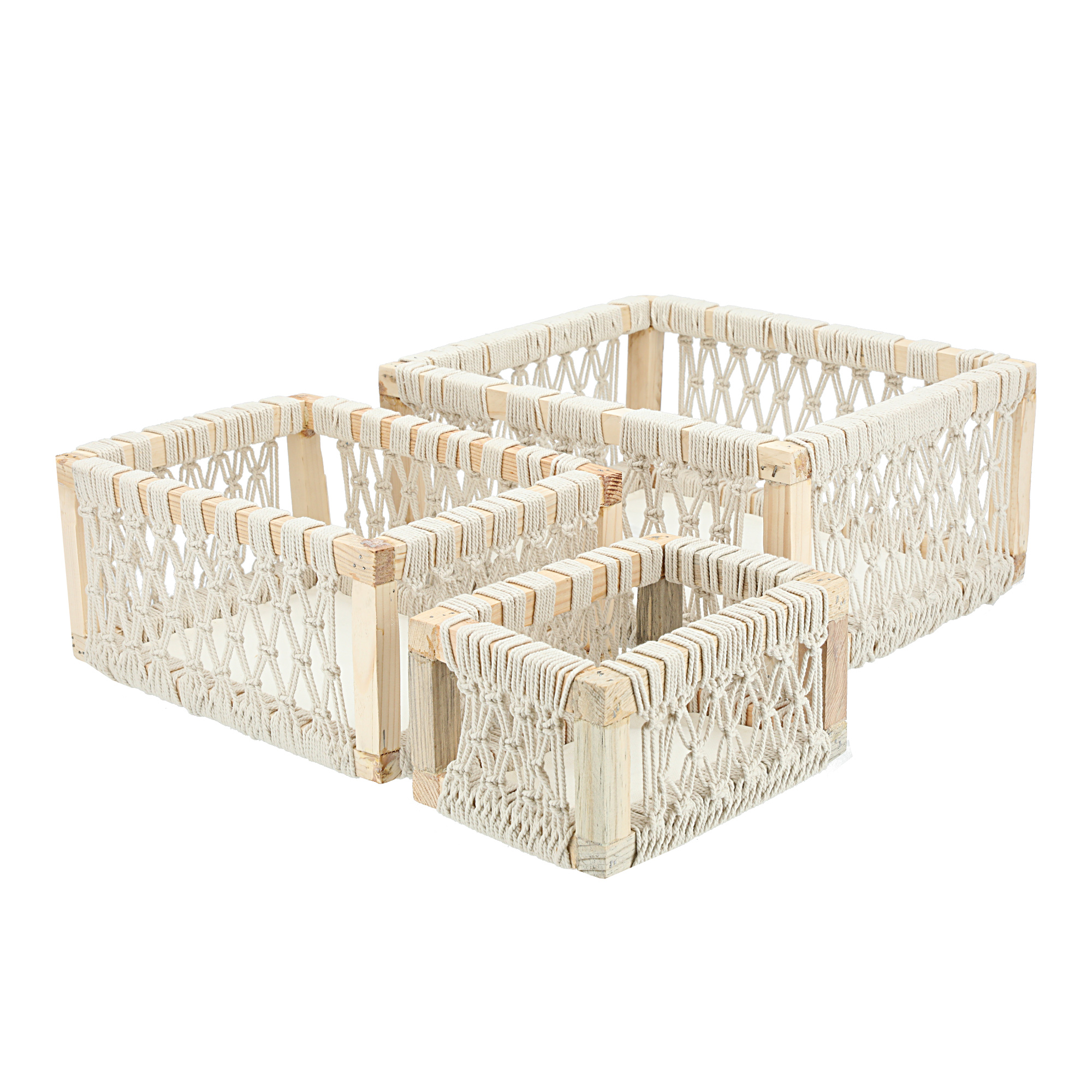 

Homez macrame storage basket 35*28*14 cm