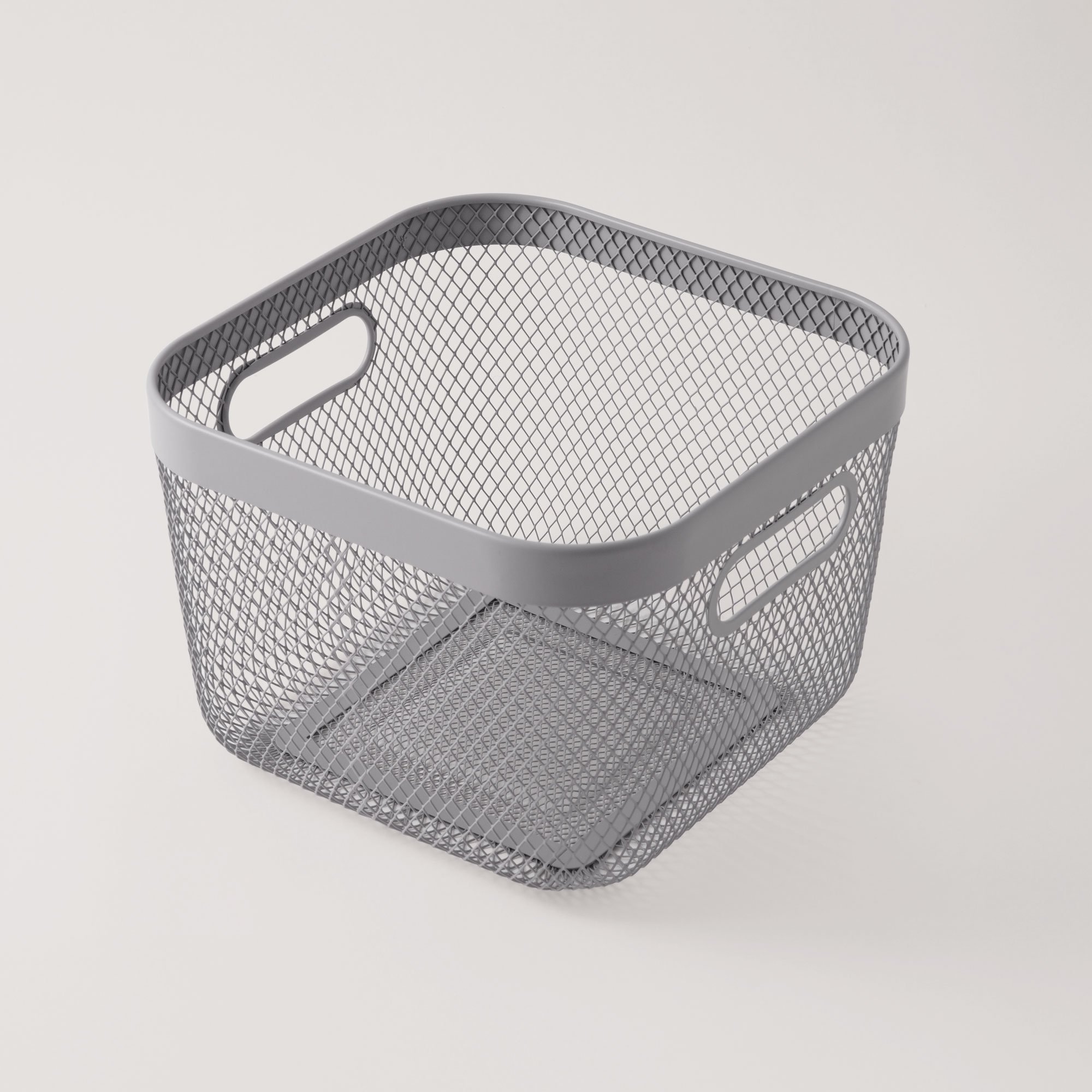 البرتو سلة فواكه معدنية، رمادي 42*32*16.7 سم
