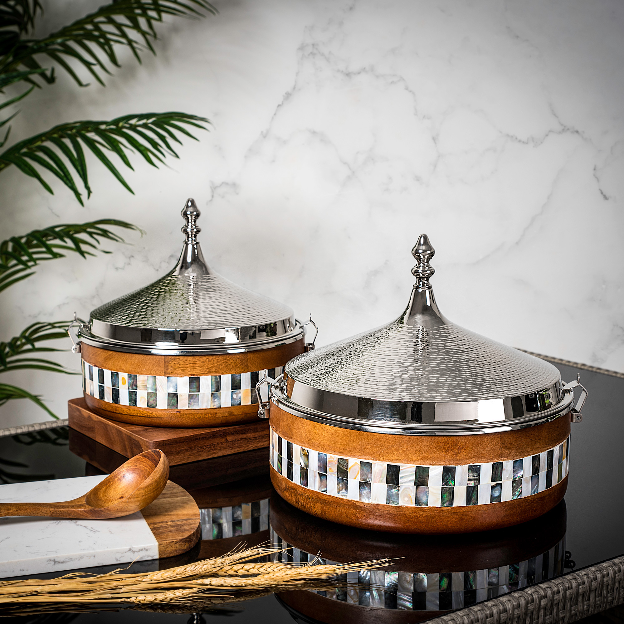 

Small Food Warmer nickel Plated