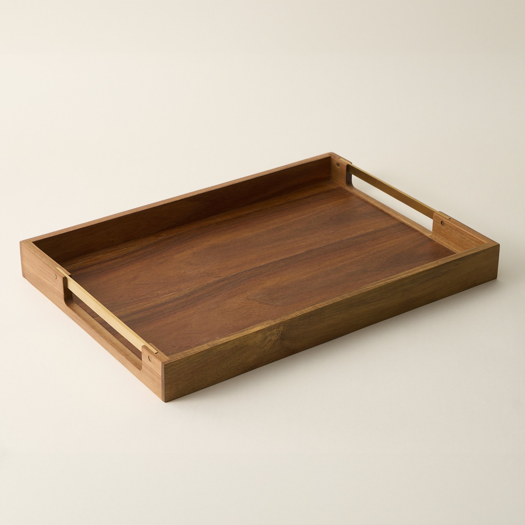 

Dallaty rectangular wood tray with handel 50.8*35.6*5.1cm